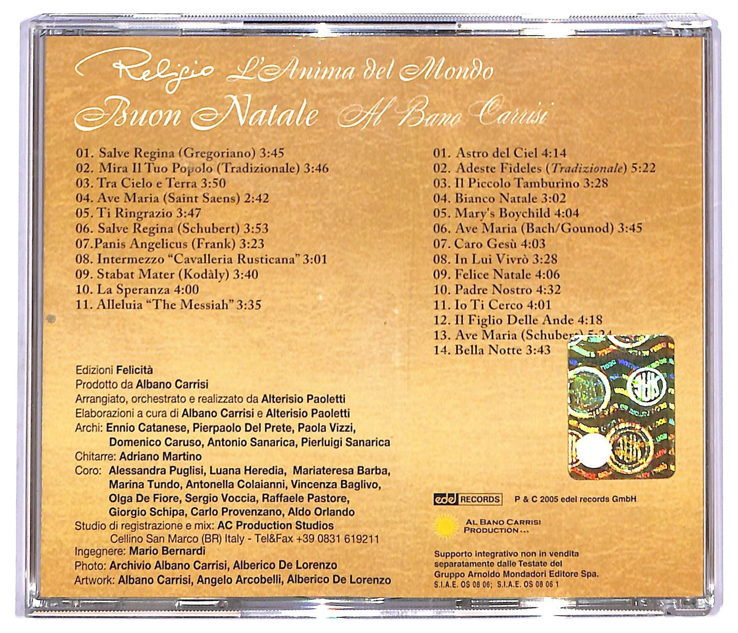 EBOND Al Bano Carrisi - Buon Natale - Religio - L'Anima Del Mondo CD CD084040