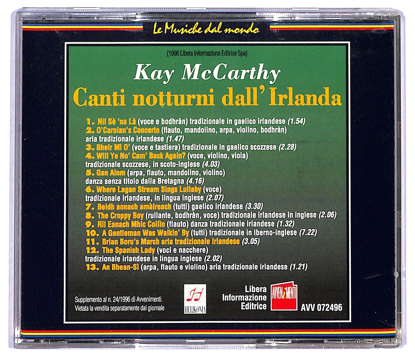 EBOND Kay McCarthy - Nil Se 'Na La - Canti Notturni Dall'Irlanda CD CD084103