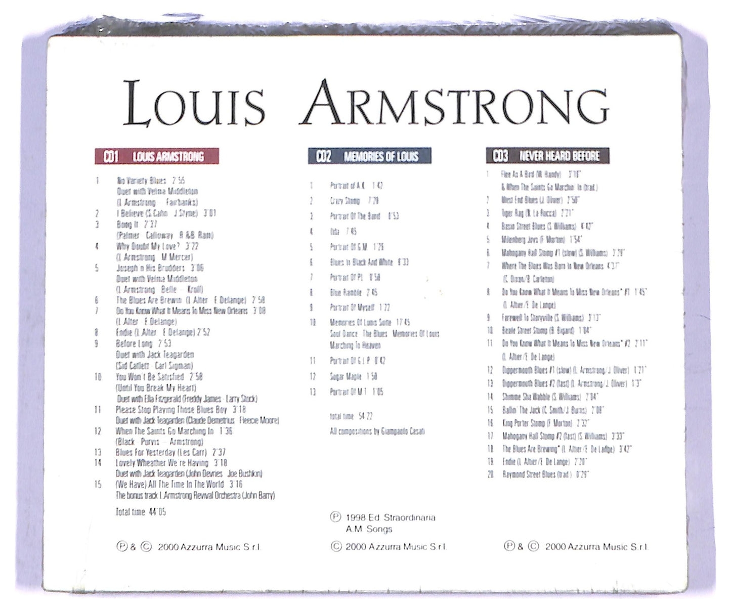 EBOND Louis Armstrong - Louis Armstrong Jazz CD CD084534