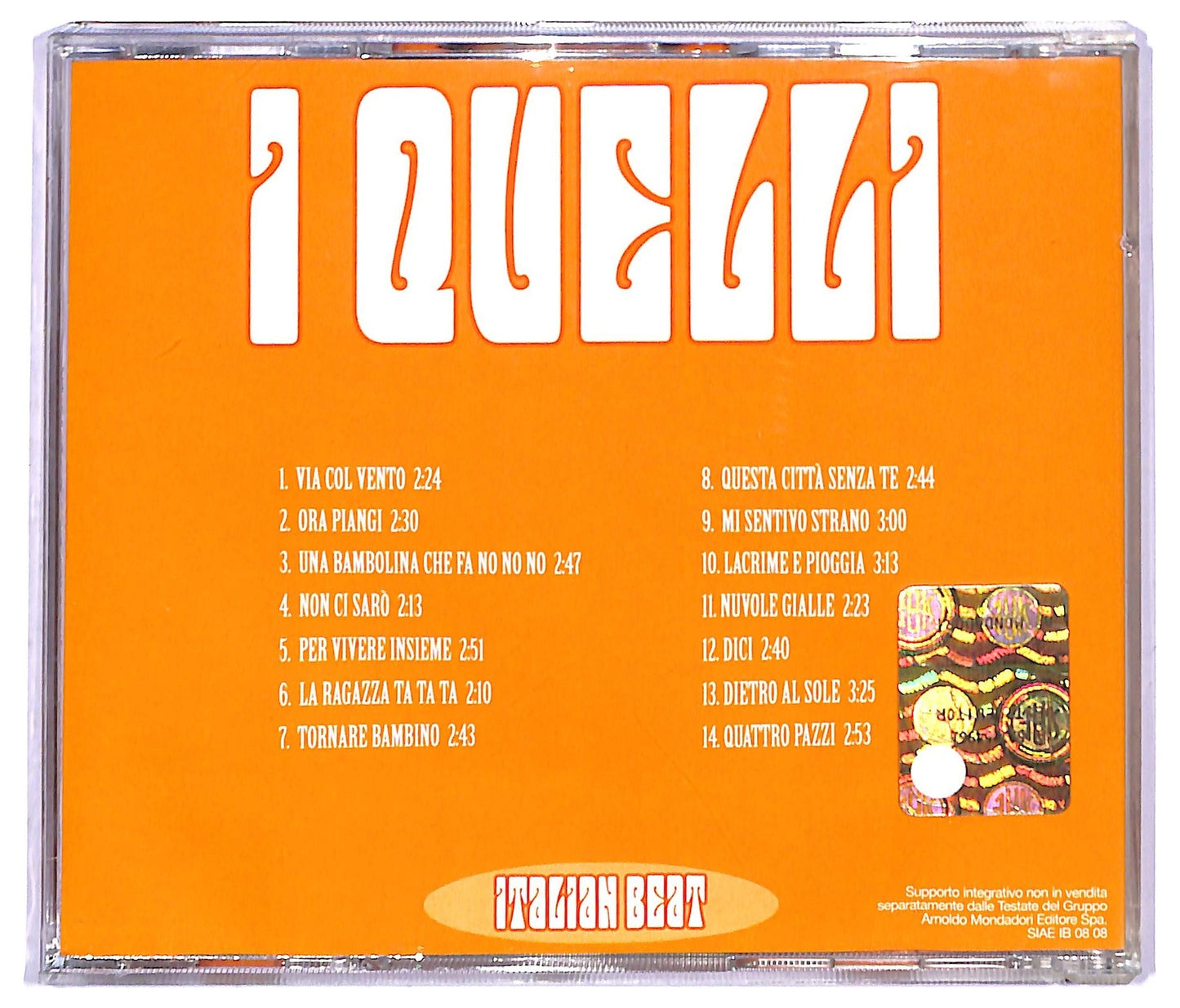 EBOND Quelli - I Quelli Italian Beat CD CD084609