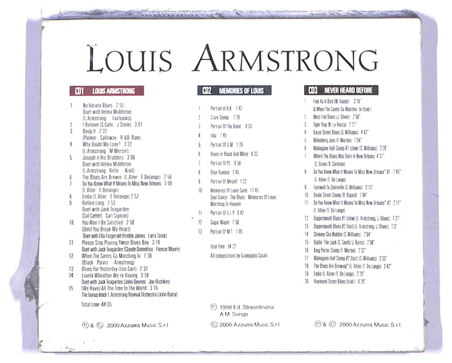 EBOND Louis Armstrong - Louis Armstrong CD CD084706