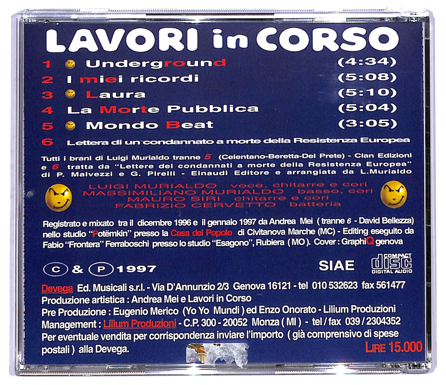 EBOND Lavori In Corso - Genova CD CD084818