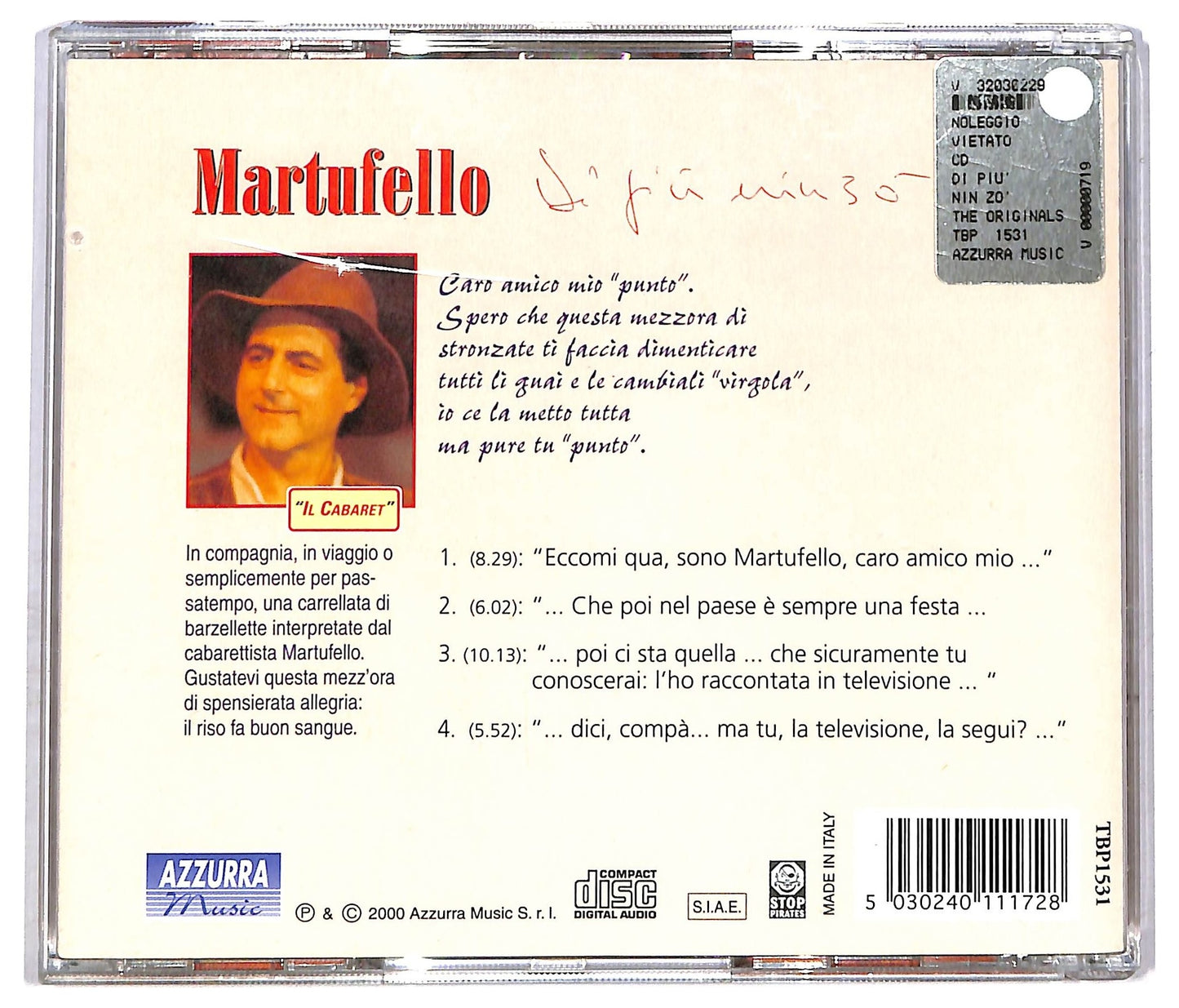 EBOND Martufello - Di piu nin zo CD CD084919