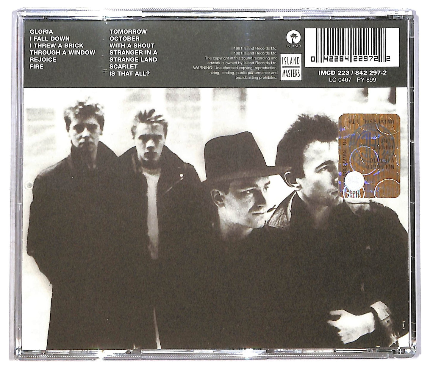 EBOND U2 - October CD CD084925