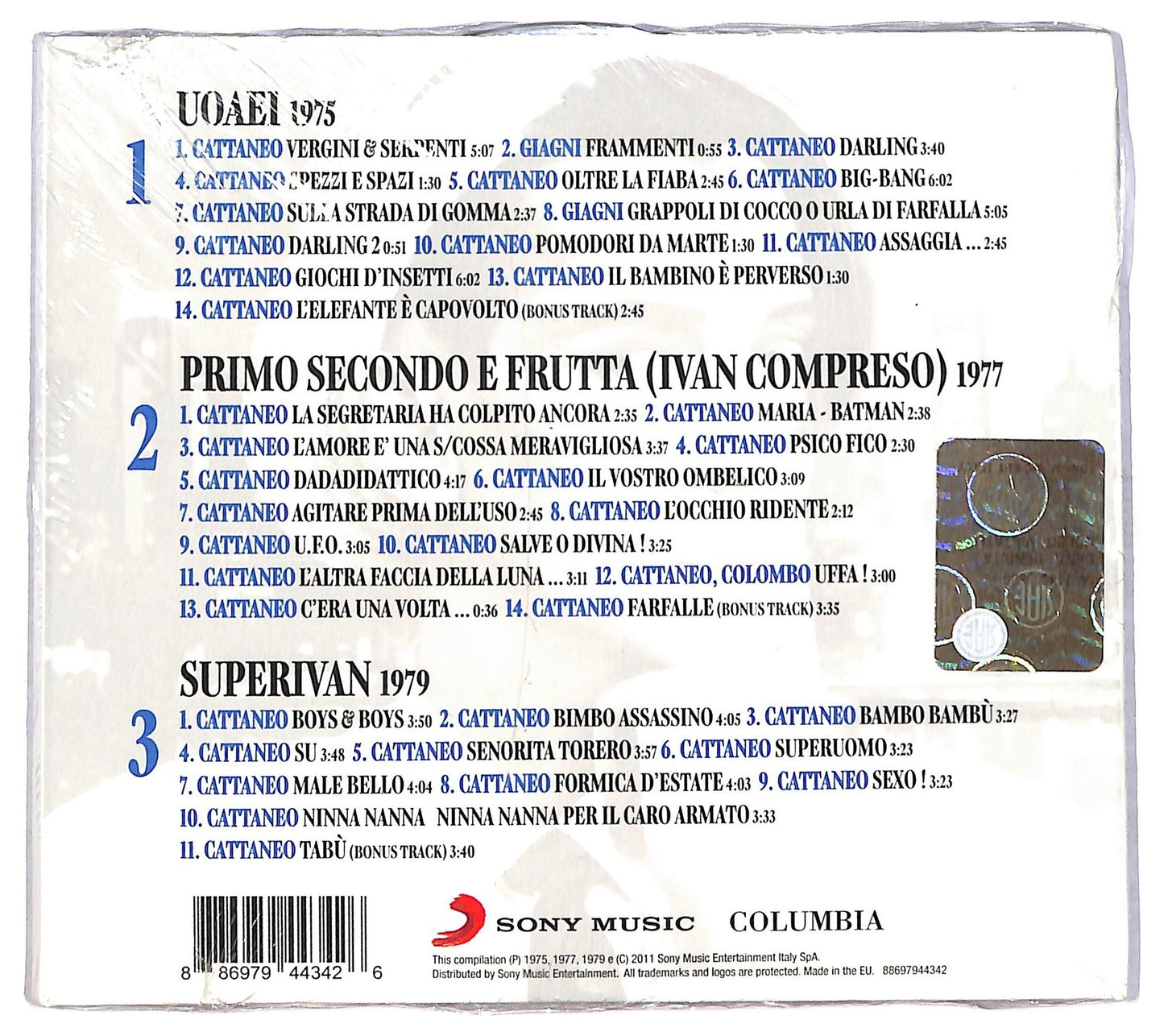 EBOND Ivan Cattaneo - A Qualcuno Piace Ivan! CD CD084937