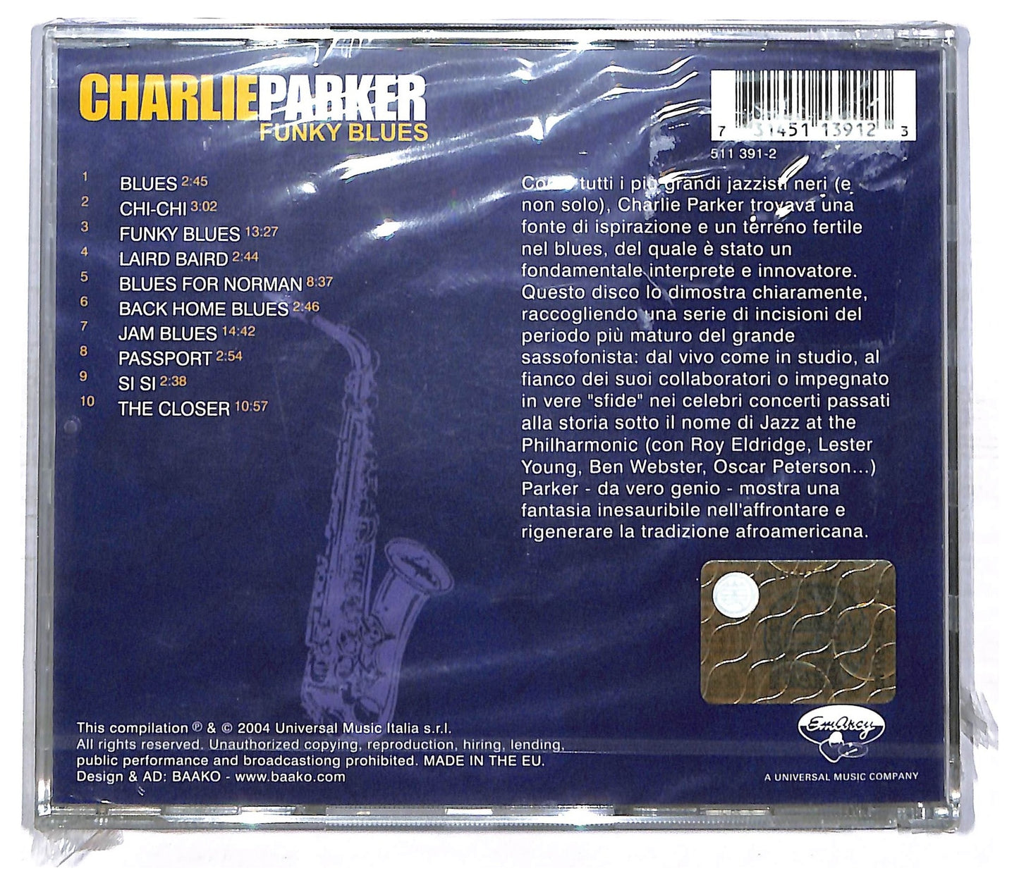 EBOND Charlie Parker - Funny Blues CD CD085146