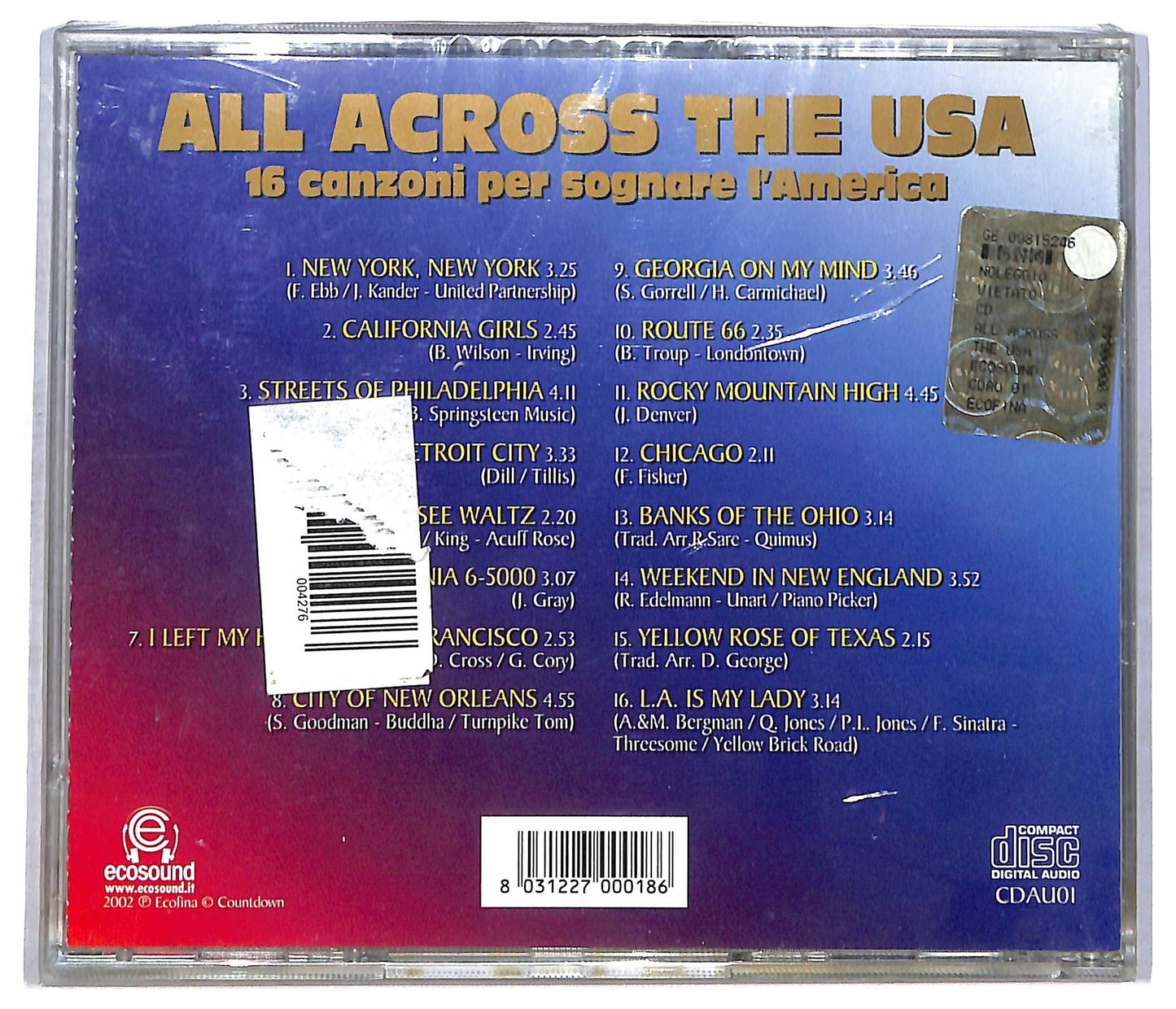 EBOND Various - All Across the USA CD CD085148