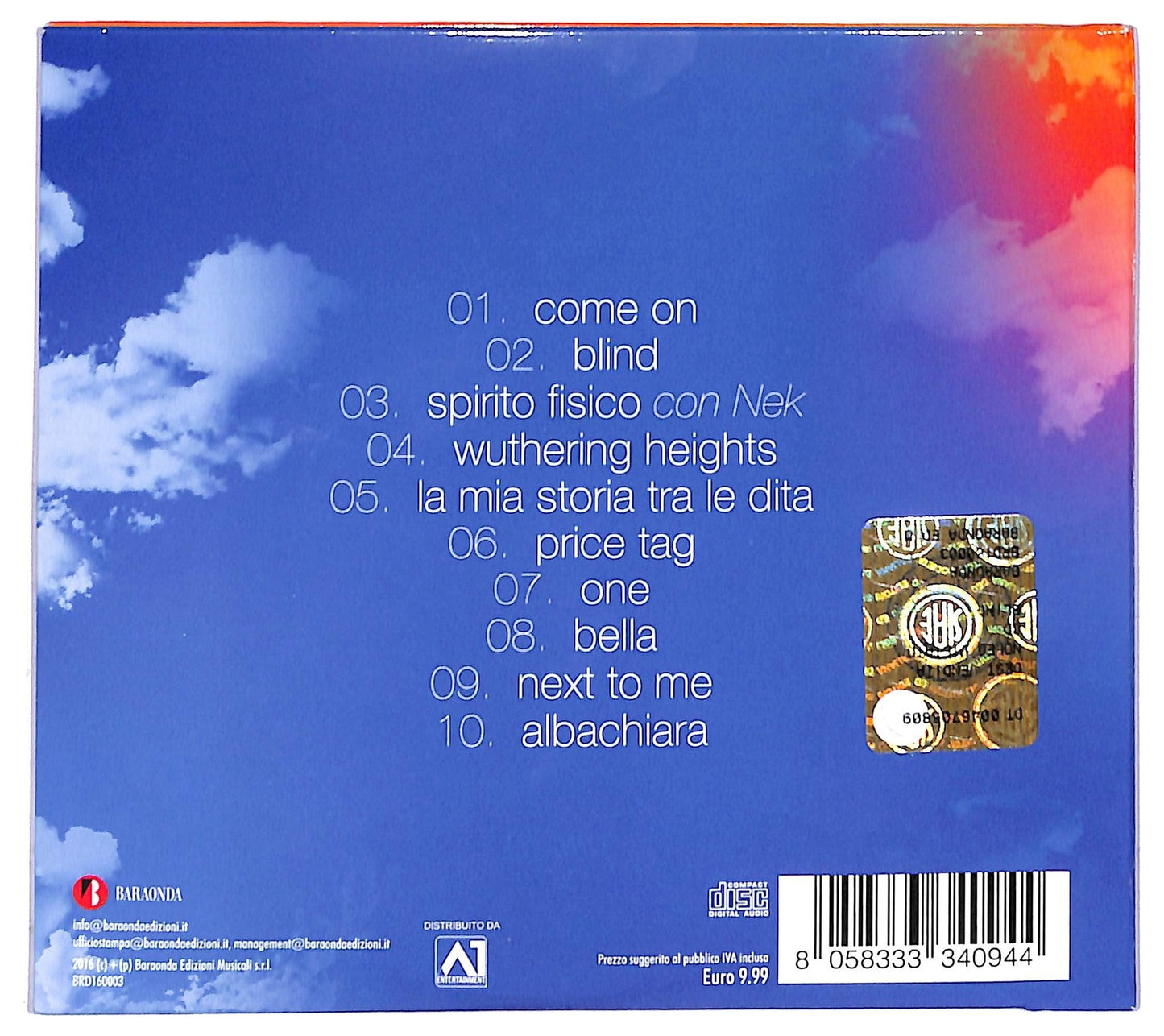 EBOND Chiara Grispo - Blind CD CD085536