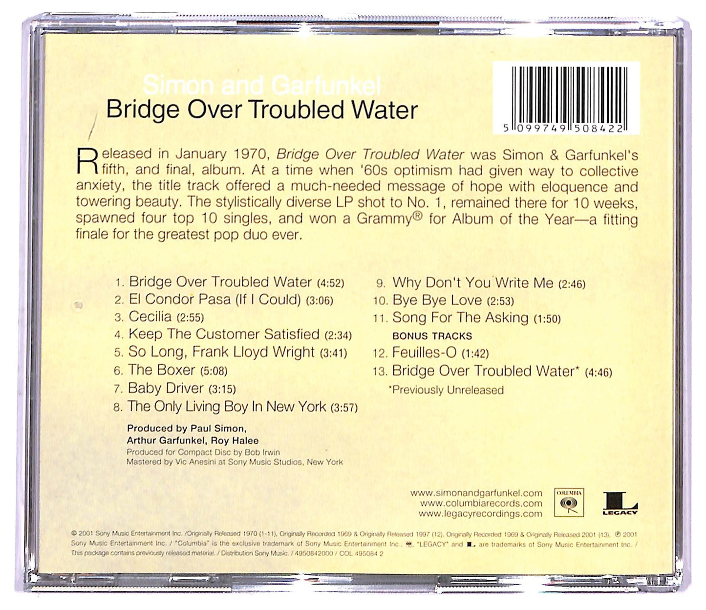 EBOND Simon And Garfunkel - Bridge Over Troubled Water CD CD085649