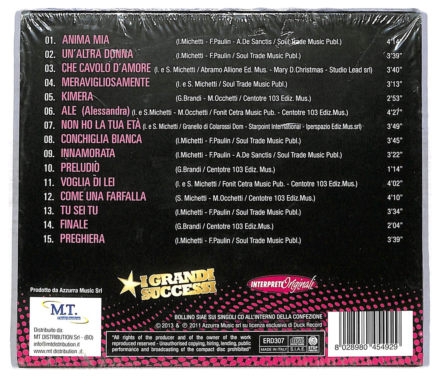 EBOND Cugini Di Campagna - Anima Mia I Grandi Successi CD CD085807