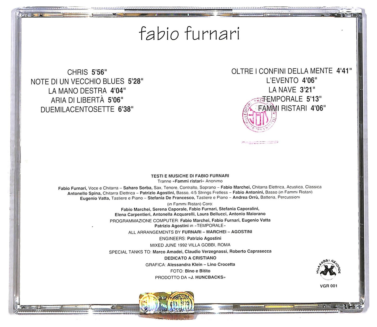 EBOND Fabio Furnari - La Mano Destra CD CD085837