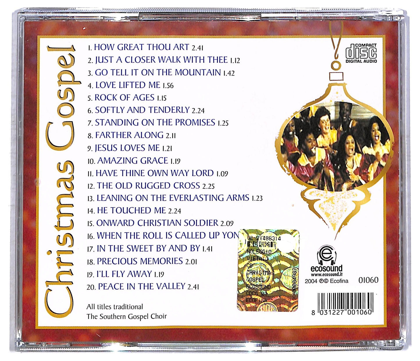 EBOND The Southern Gospel Choir - Christmas Gospel CD CD086239