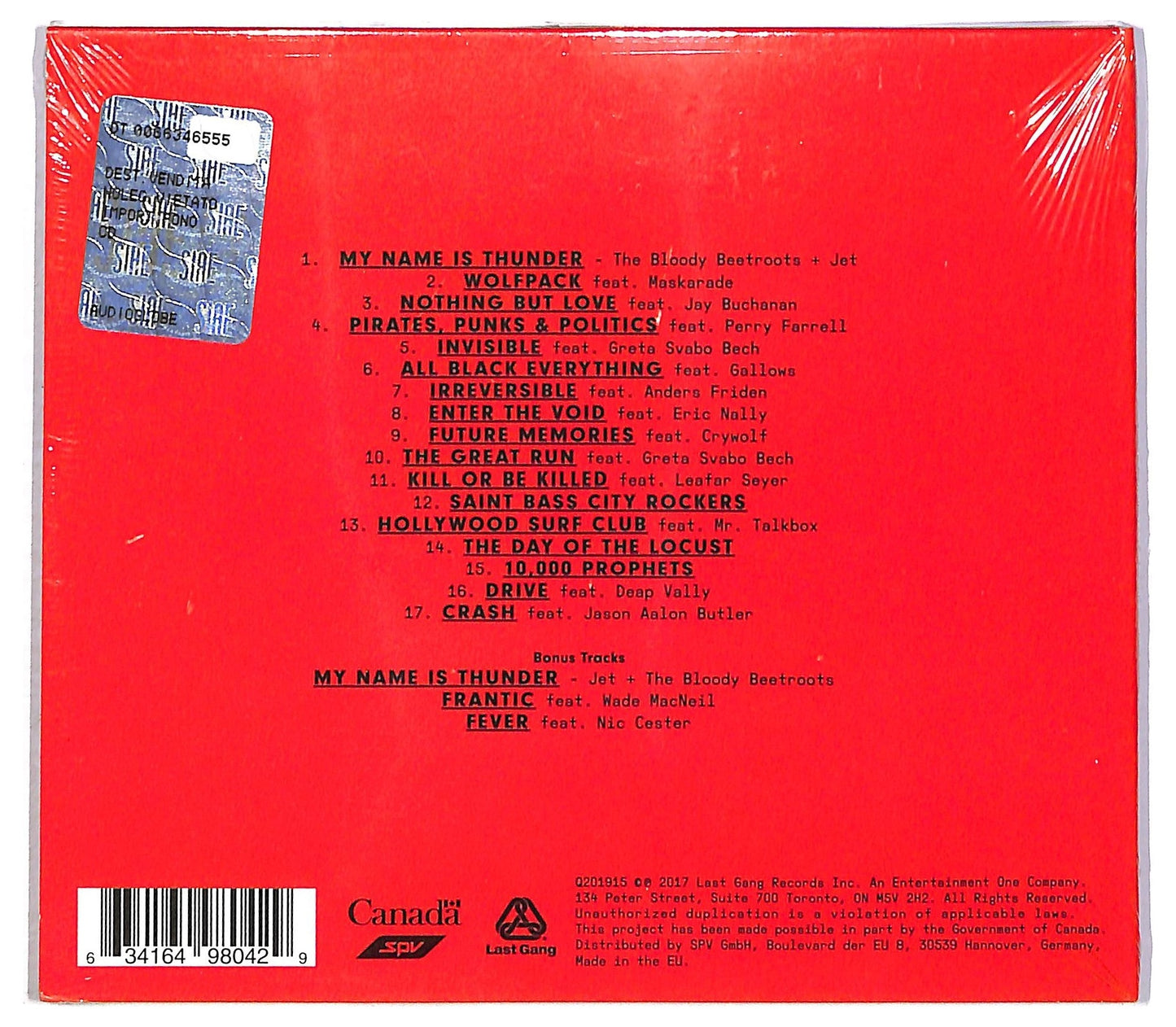 EBOND The Bloody Beetroots - The Great Electronic Swindle CD CD086410