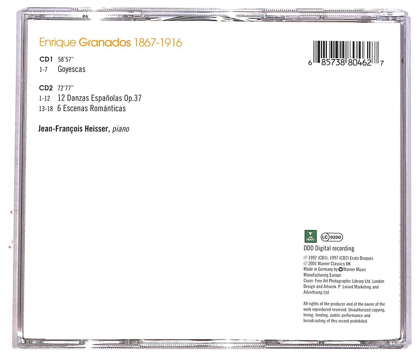 EBOND Goyescas - 12 Danzas Espanolas CD CD086510