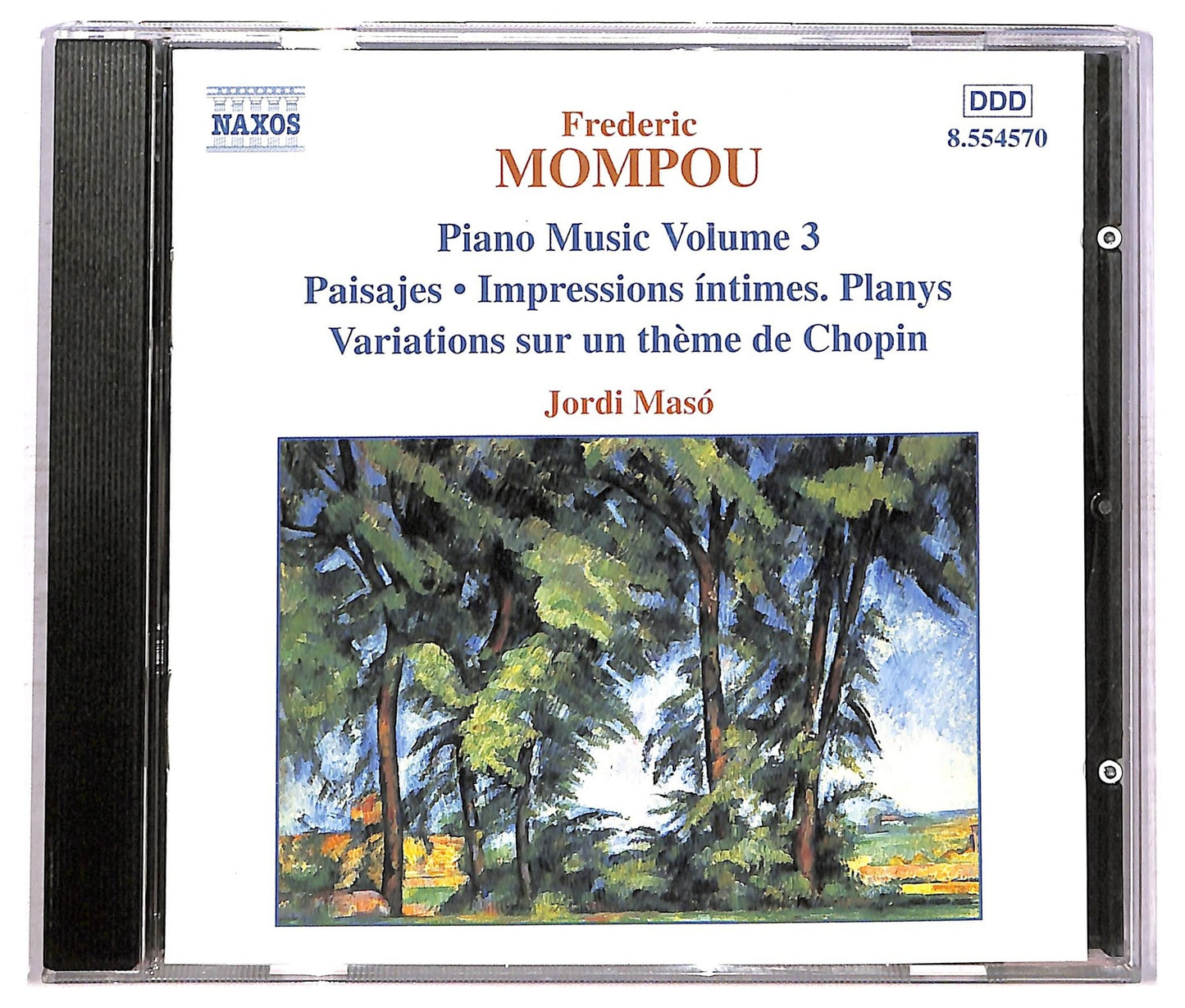 EBOND Frederic Mompou Jordi Maso - Piano Music Volume 3 CD CD086519