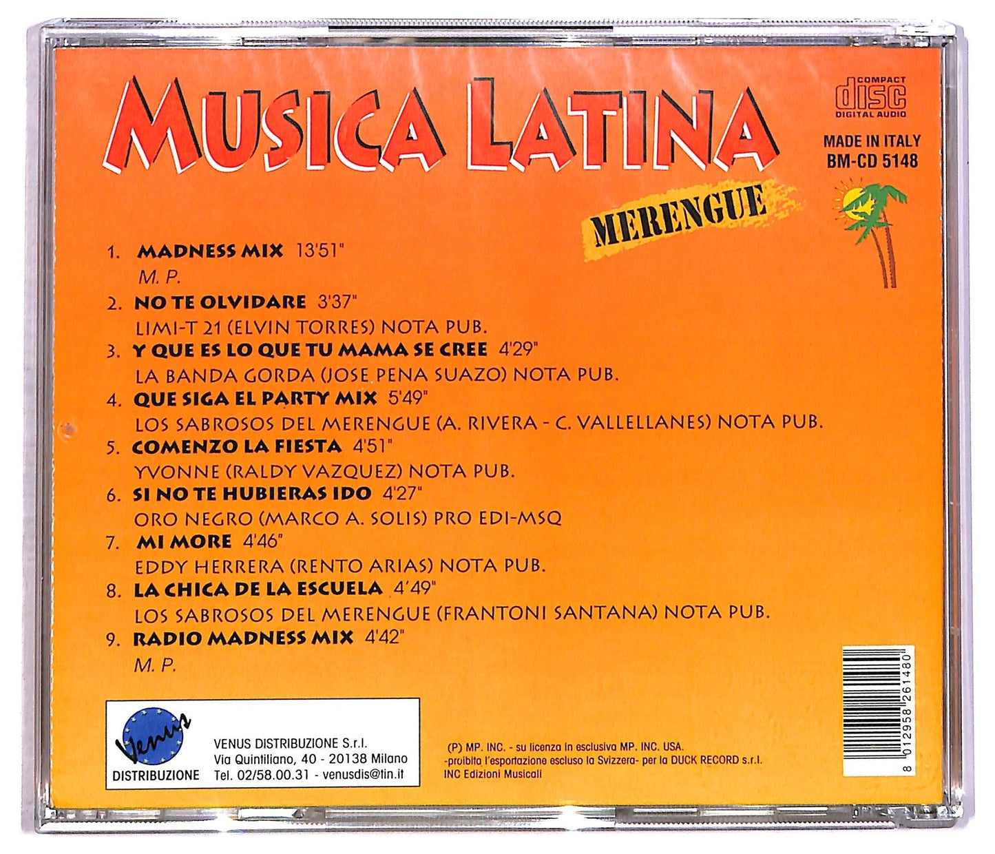 EBOND Various - Musica Latina Merengue CD CD086553