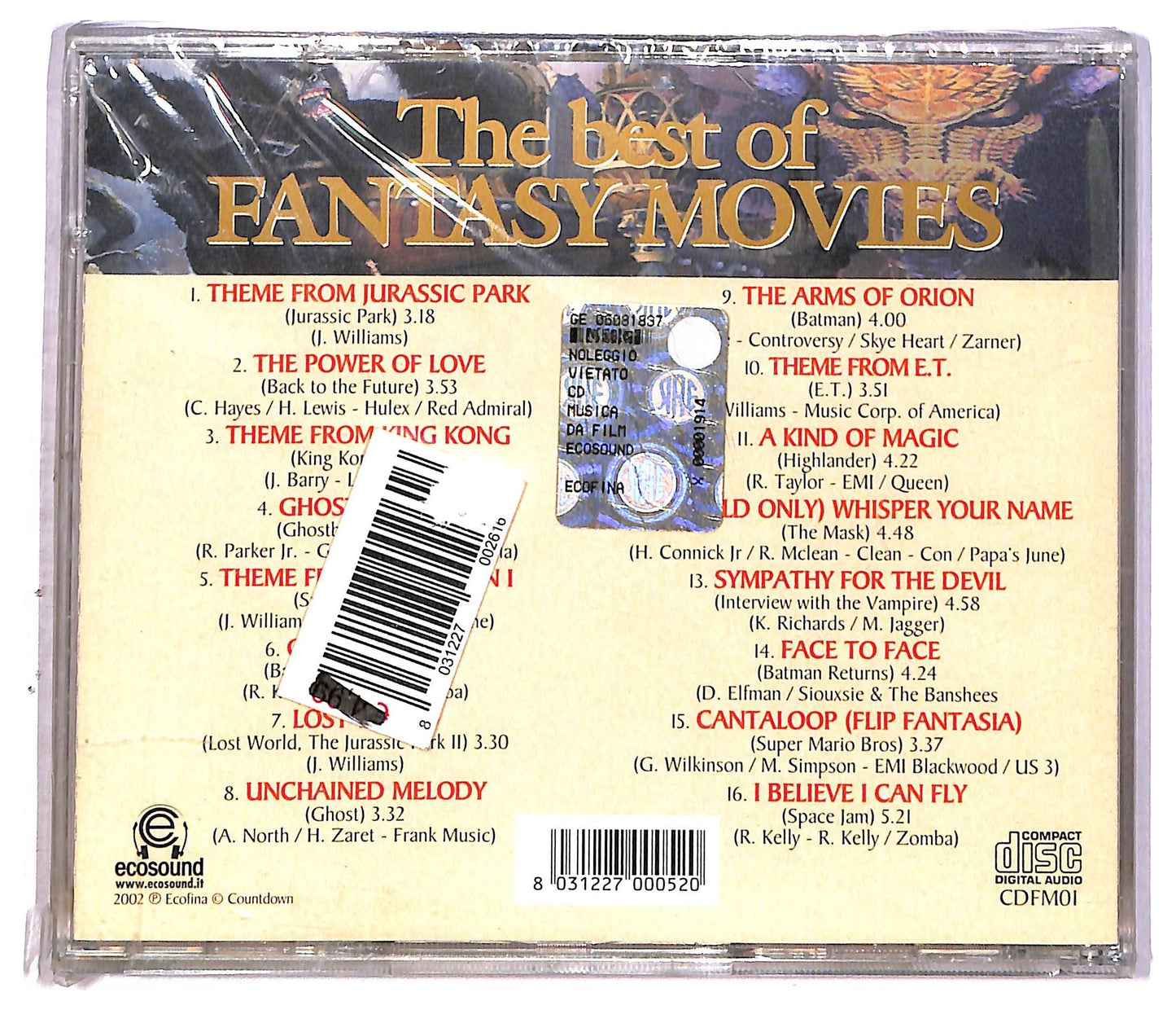 EBOND Various - The Best of Fantasy Movies CD CD086632