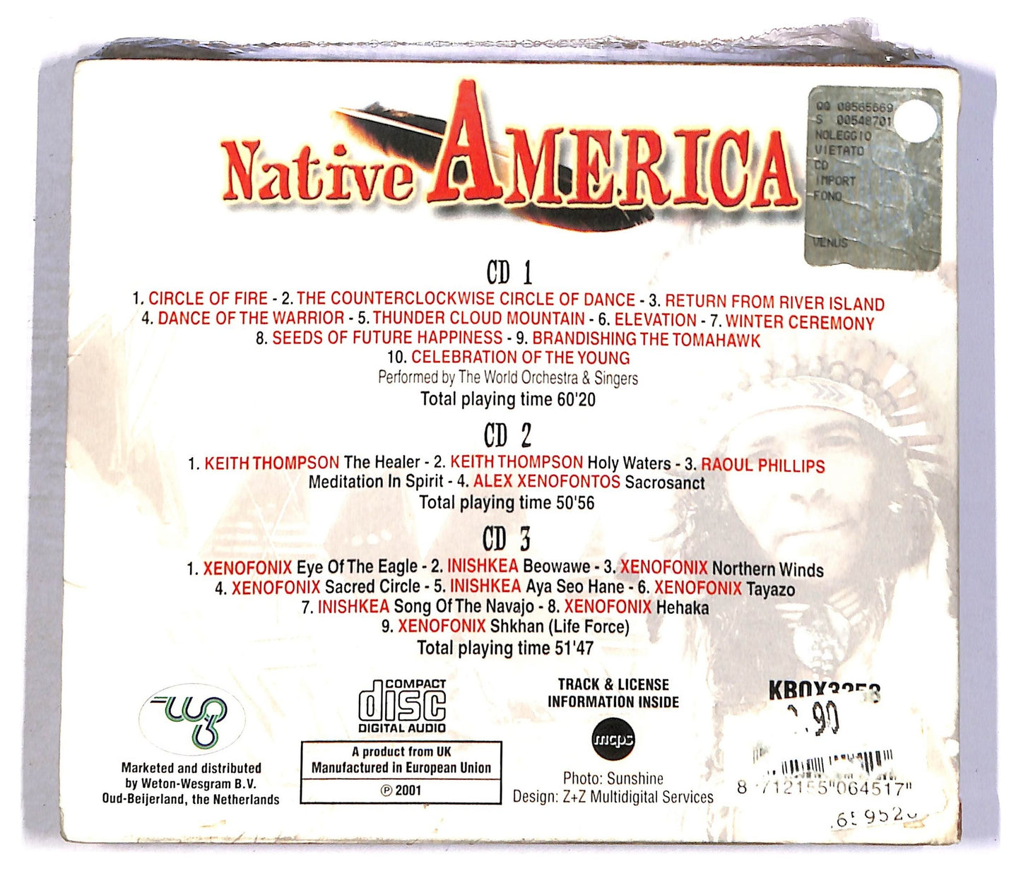 EBOND Various - Native America CD CD086705