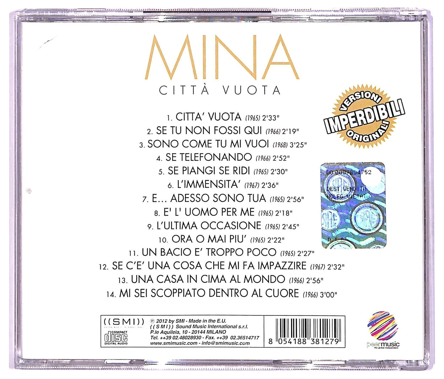 EBOND Mina - Citta Vuota CD CD087040