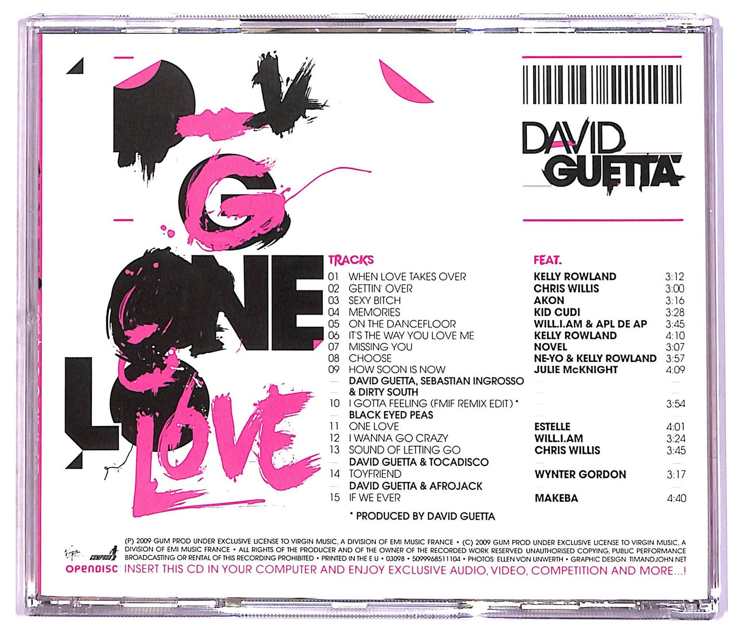 EBOND David Guetta - One Love CD CD087052
