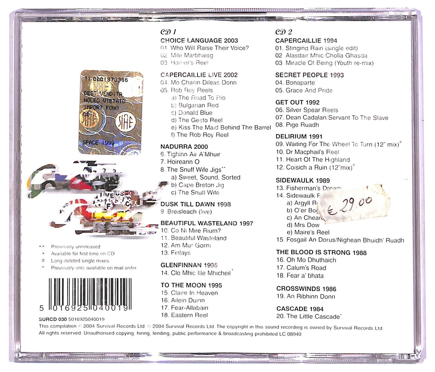 EBOND Capercaillie - Grace And Pride (The Anthology 2004-1984) CD CD087114