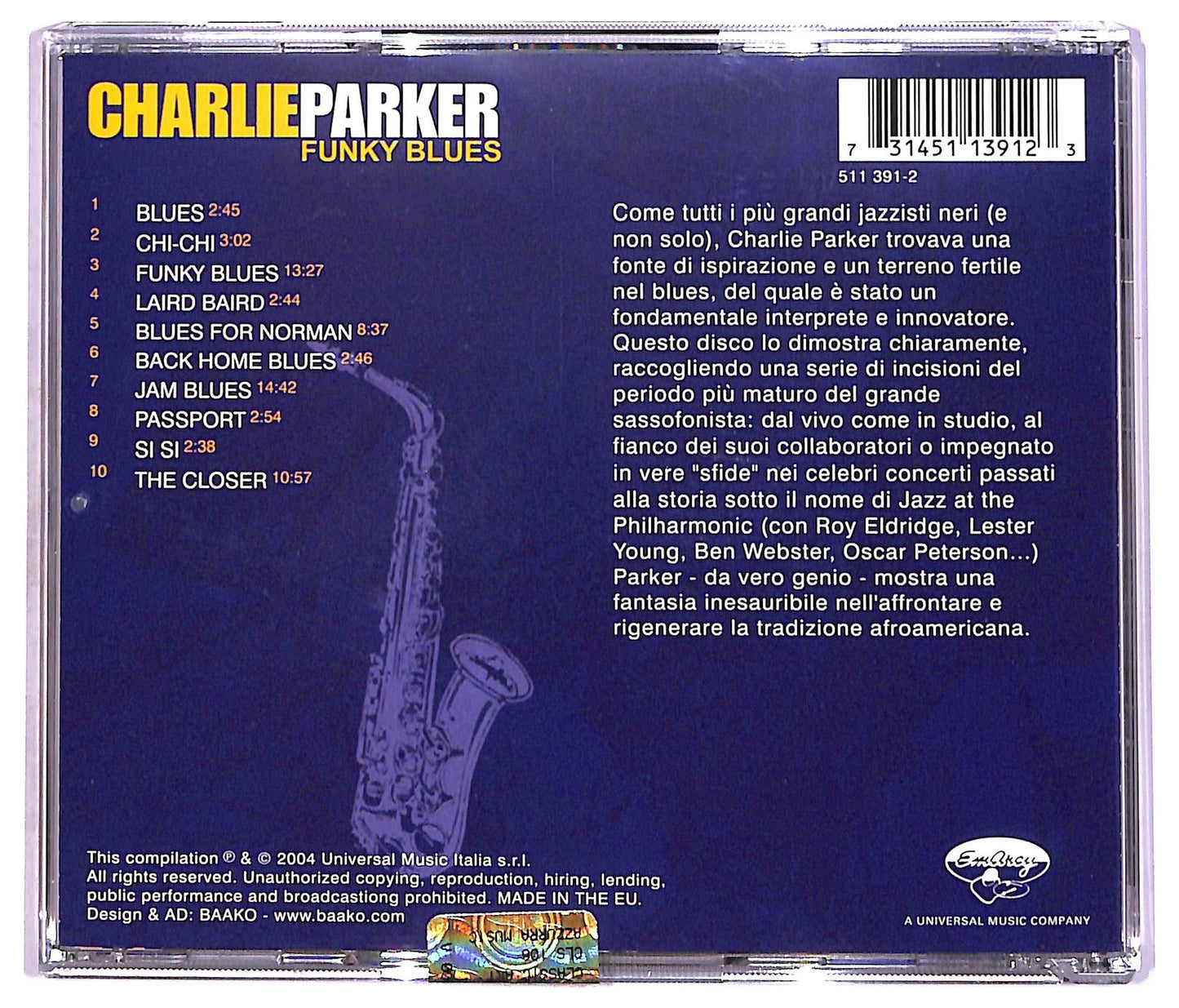 EBOND Charlie Parker - Funky Blues CD CD087157