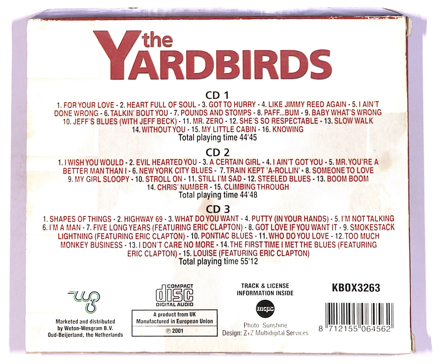 EBOND The Yardbirds -The Yardbirds CD CD087218