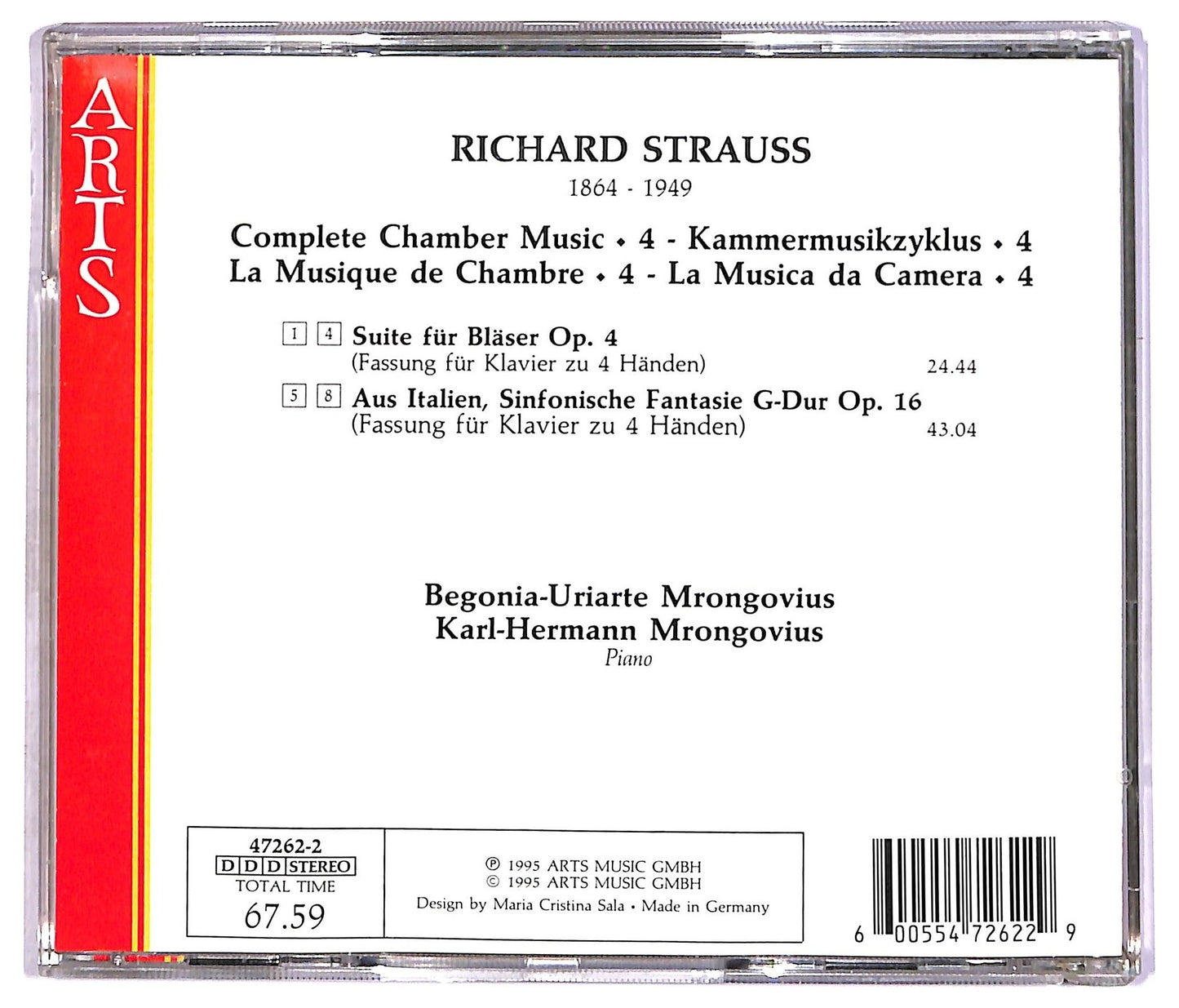 EBOND Richard Strauss - Complete Chamber Music 4: Piano 4 Hands CD CD087227