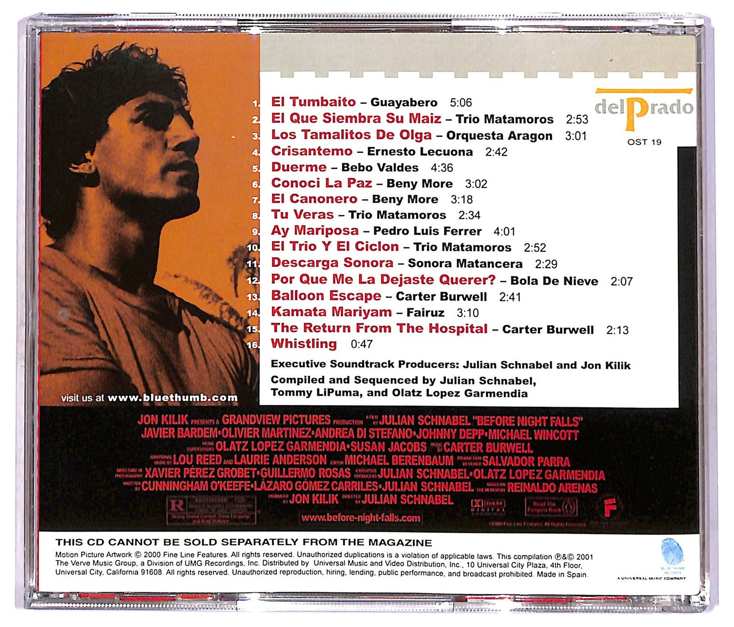 EBOND Carter Burwell - Before Night Falls ( Soundtrack) CD CD087326