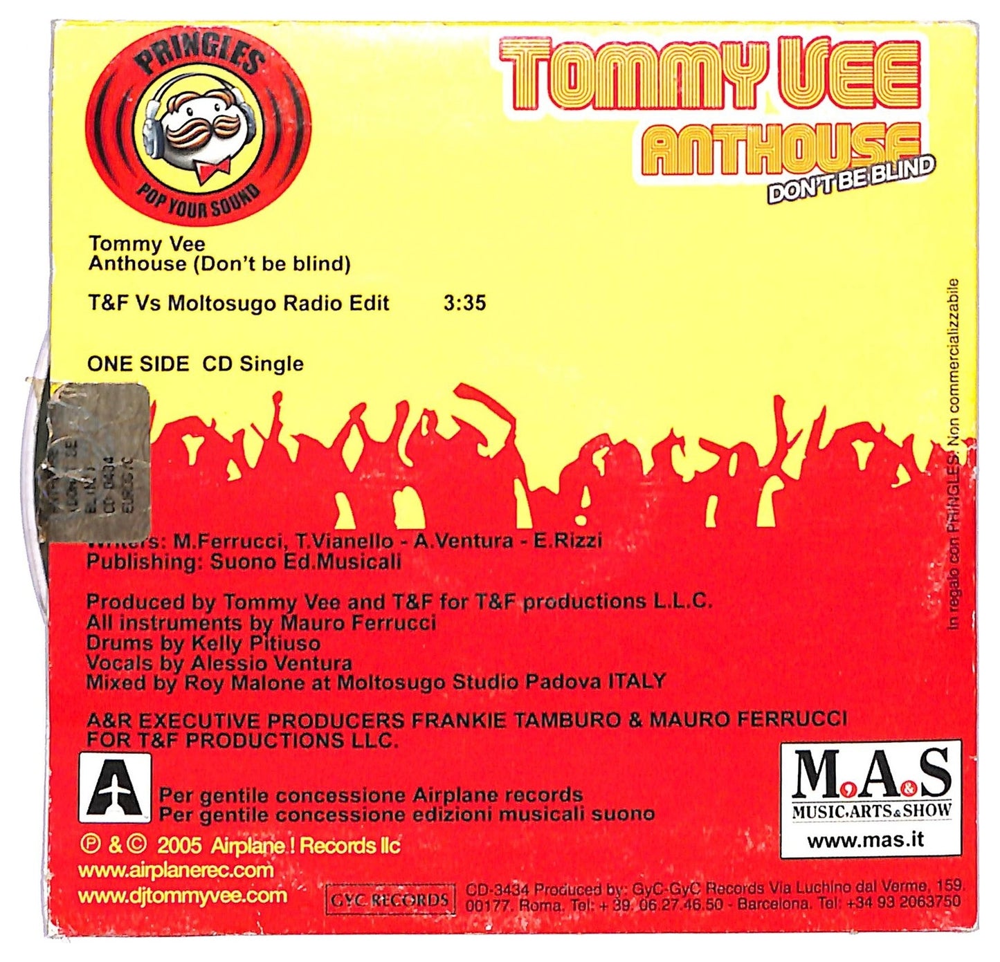 EBOND Tommy Vee - Anthouse (Don't Be Blind) CD CD087537