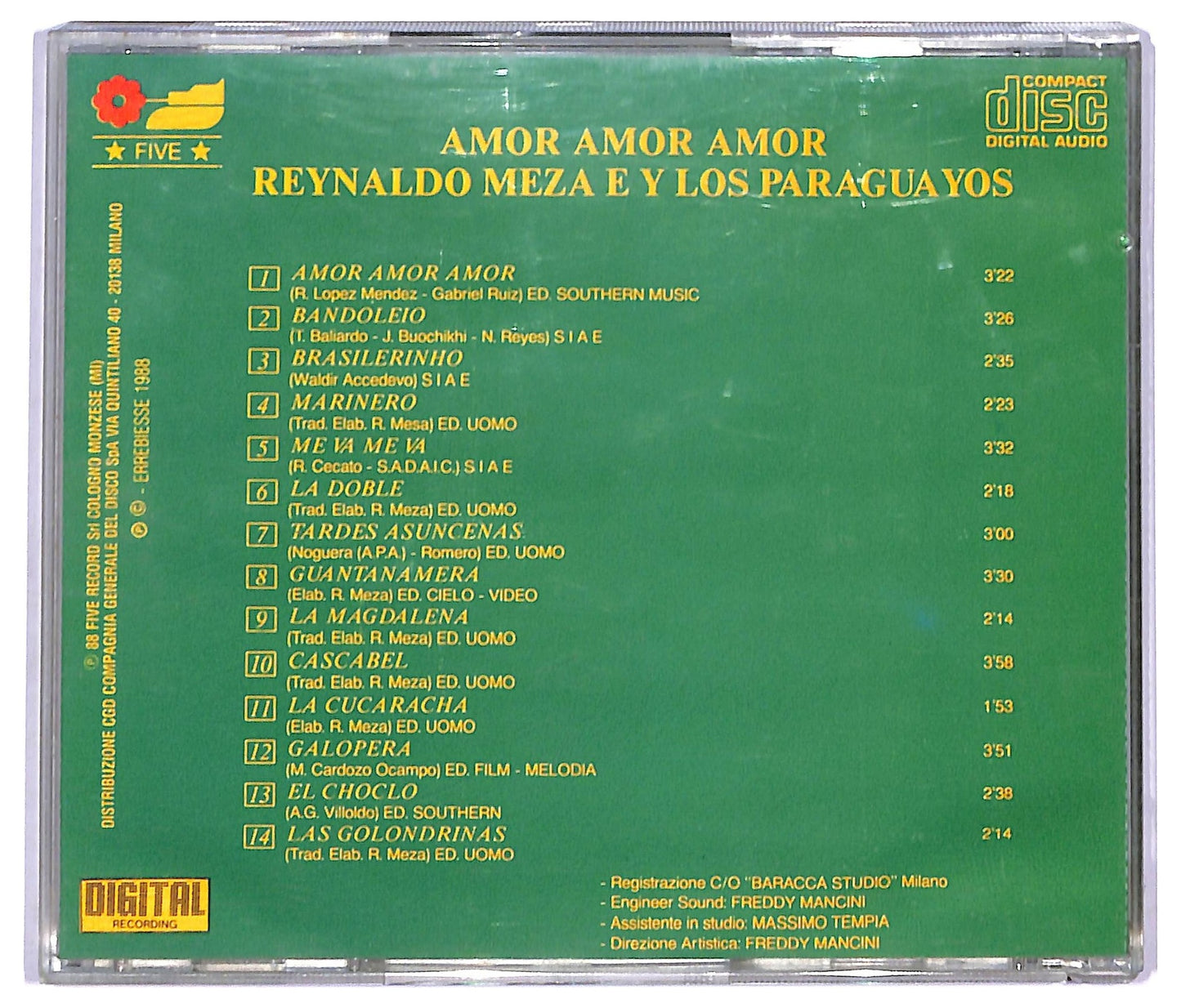 EBOND Reynaldo Meza Y Los Paraguayos - Amor Amor Amor CD CD087562