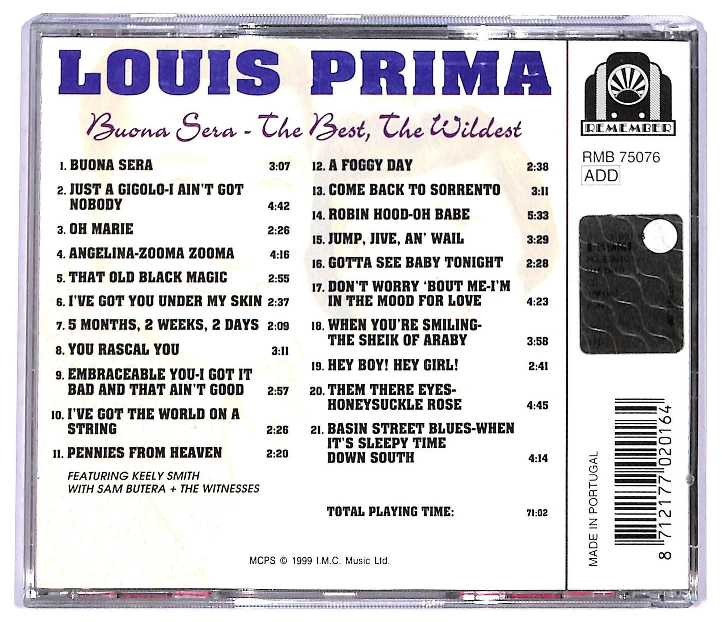 EBOND Louis Prima - The Best, The Wildest CD CD087629