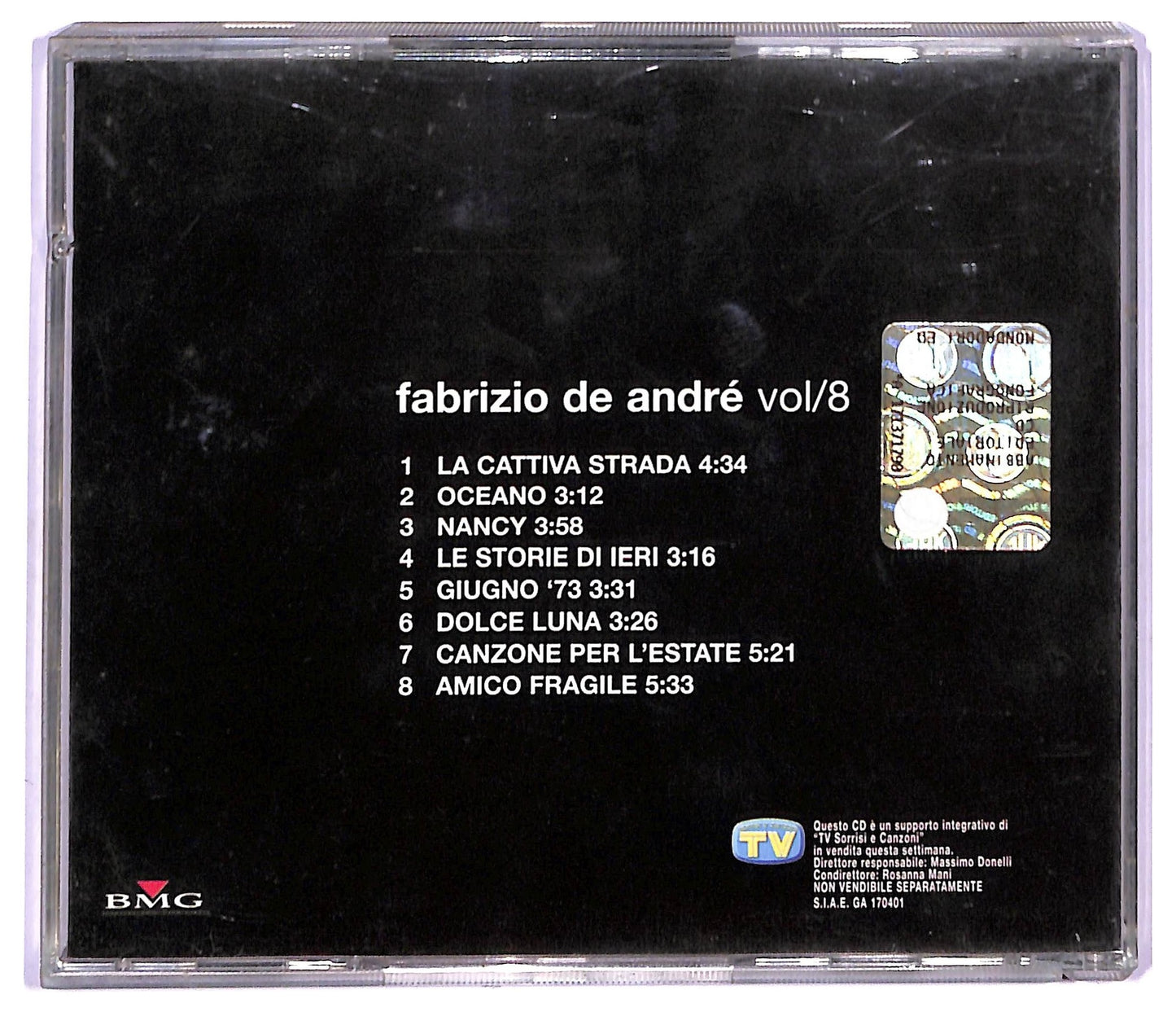 EBOND Fabrizio De Andre - Vol.8 CD CD087749