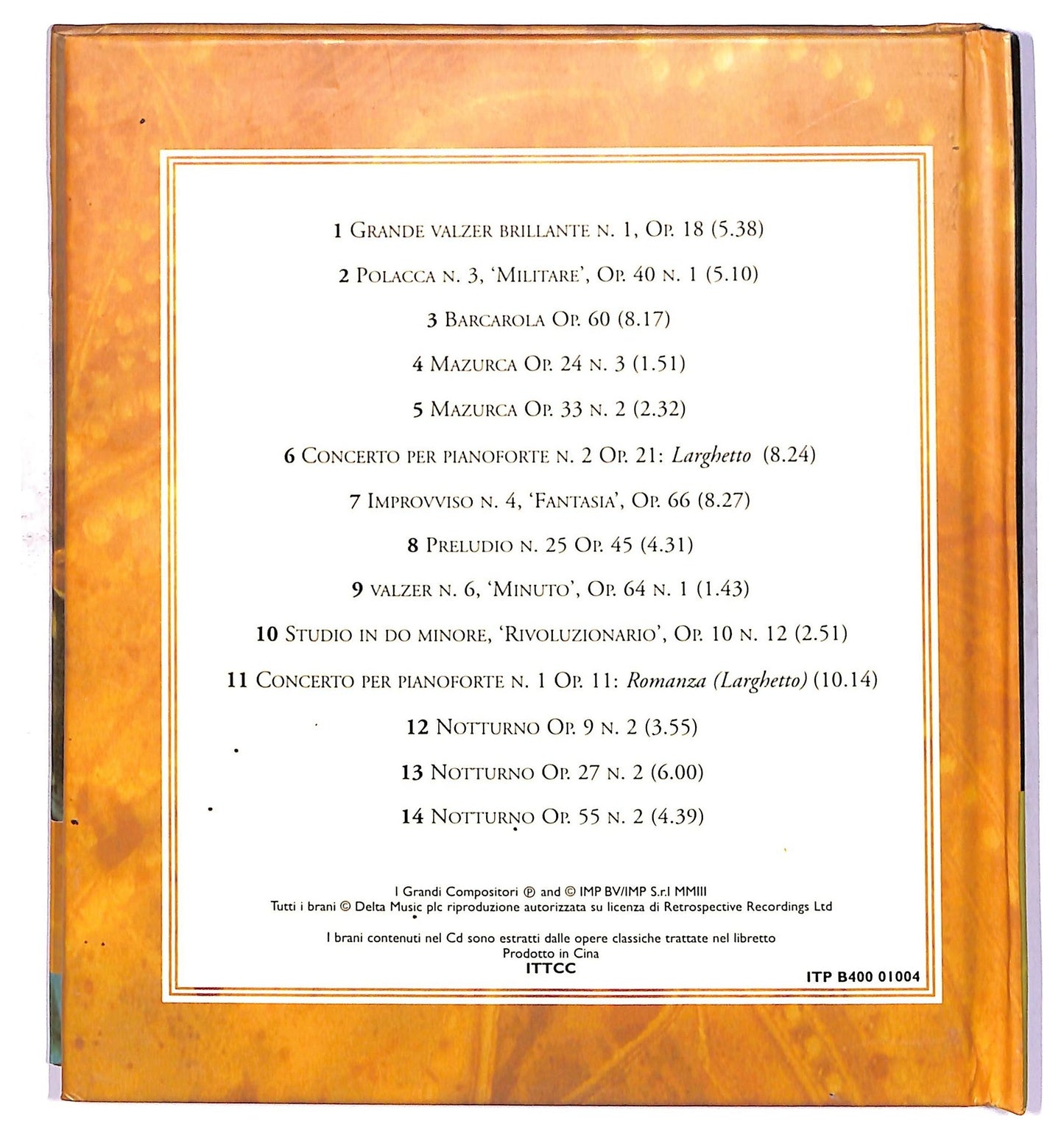 EBOND Chopin - La Magia Del Pianoforte CD CD087826