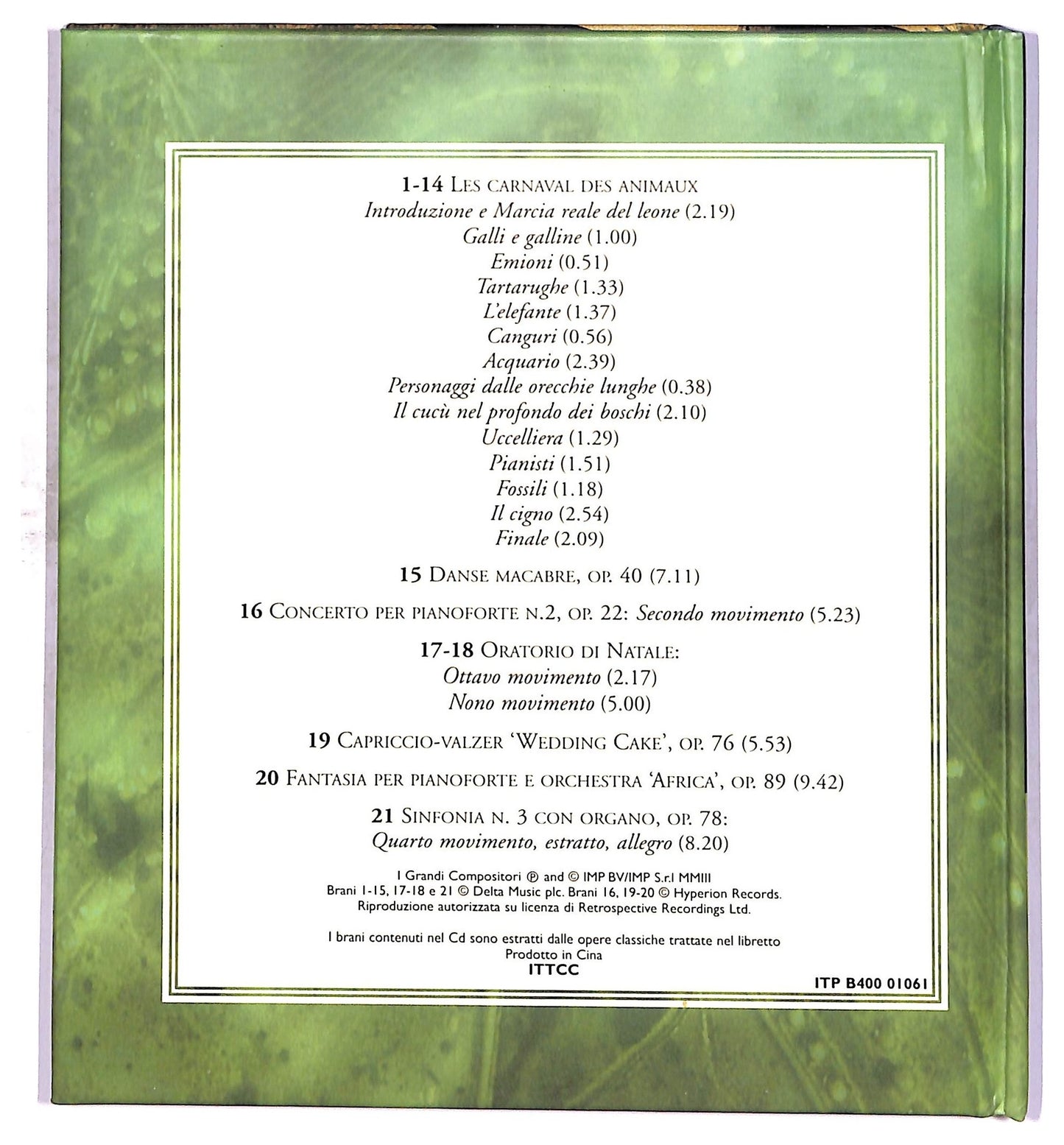 EBOND Saint-Saens - Musica Francese Dell'Ottocento CD CD087832