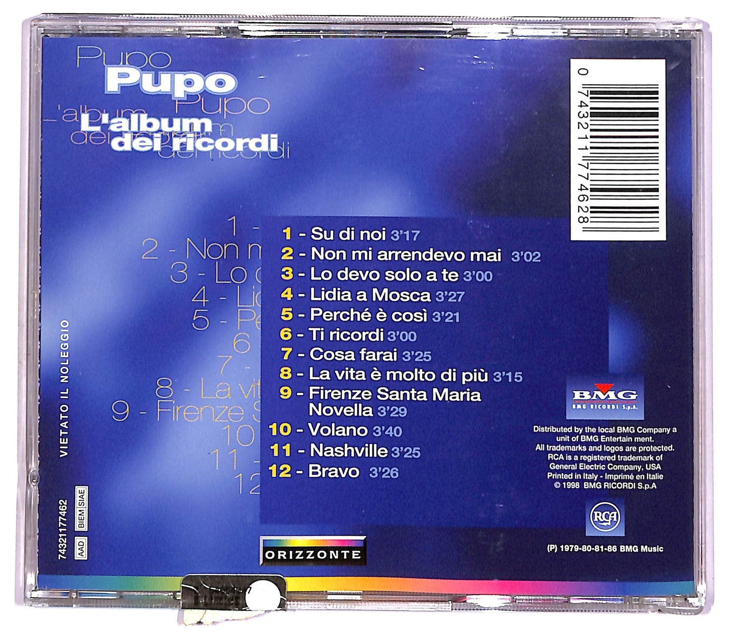 EBOND Pupo - L'Album Dei Ricordi CD CD087935