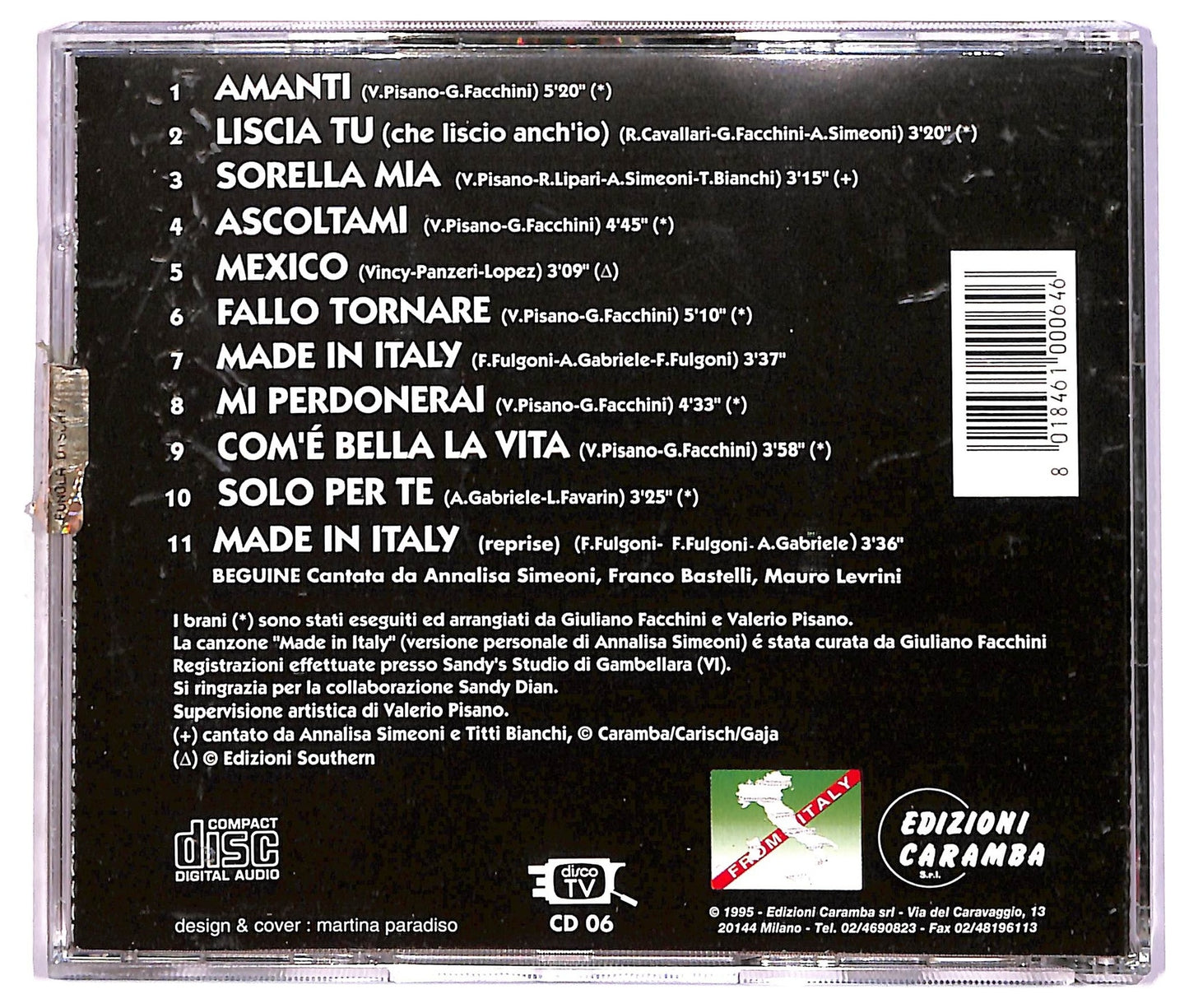 EBOND Annalisa Simeoni - Amanti CD CD087967