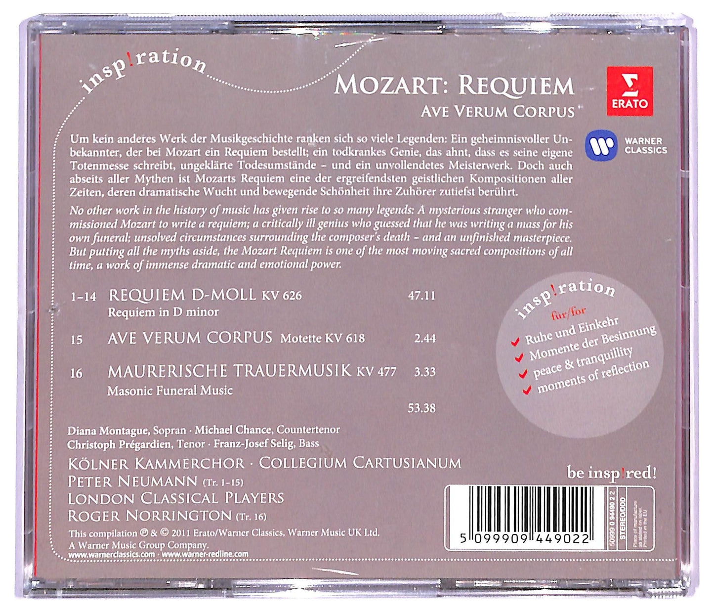 EBOND Mozart - Requiem · Ave Verum Corpus CD CD088049