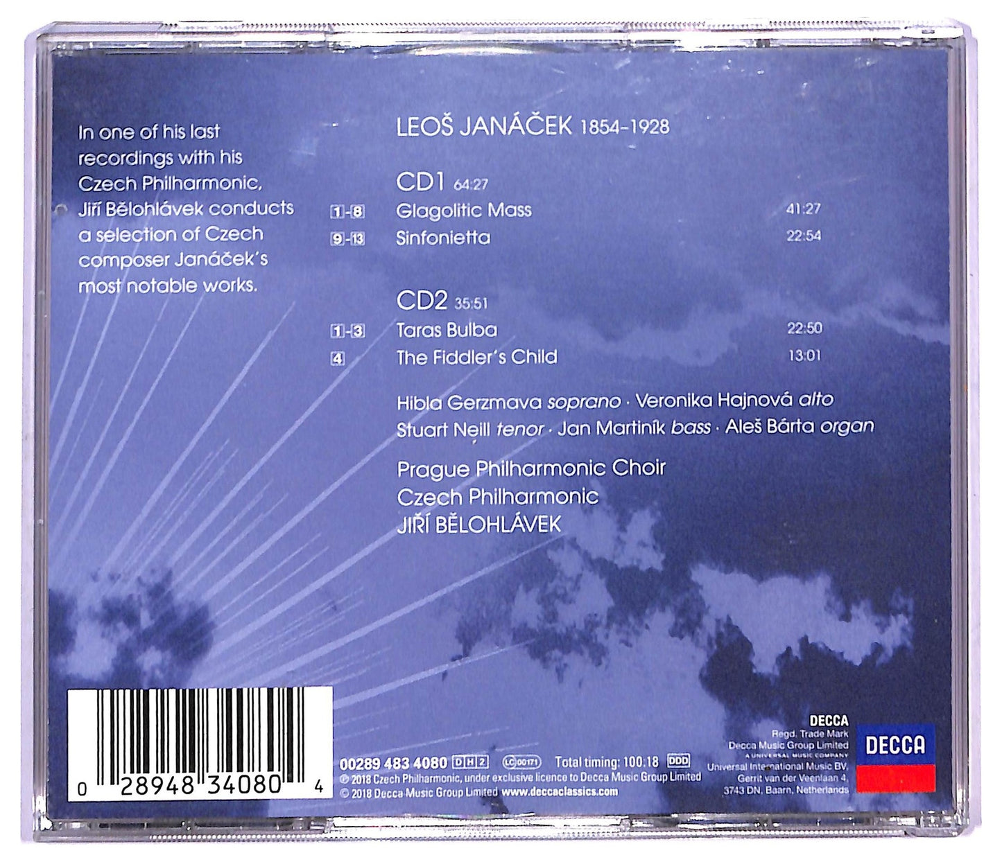 EBOND Janaček Glagolitic Mass - Sinfonietta Taras Bulba CD CD088065