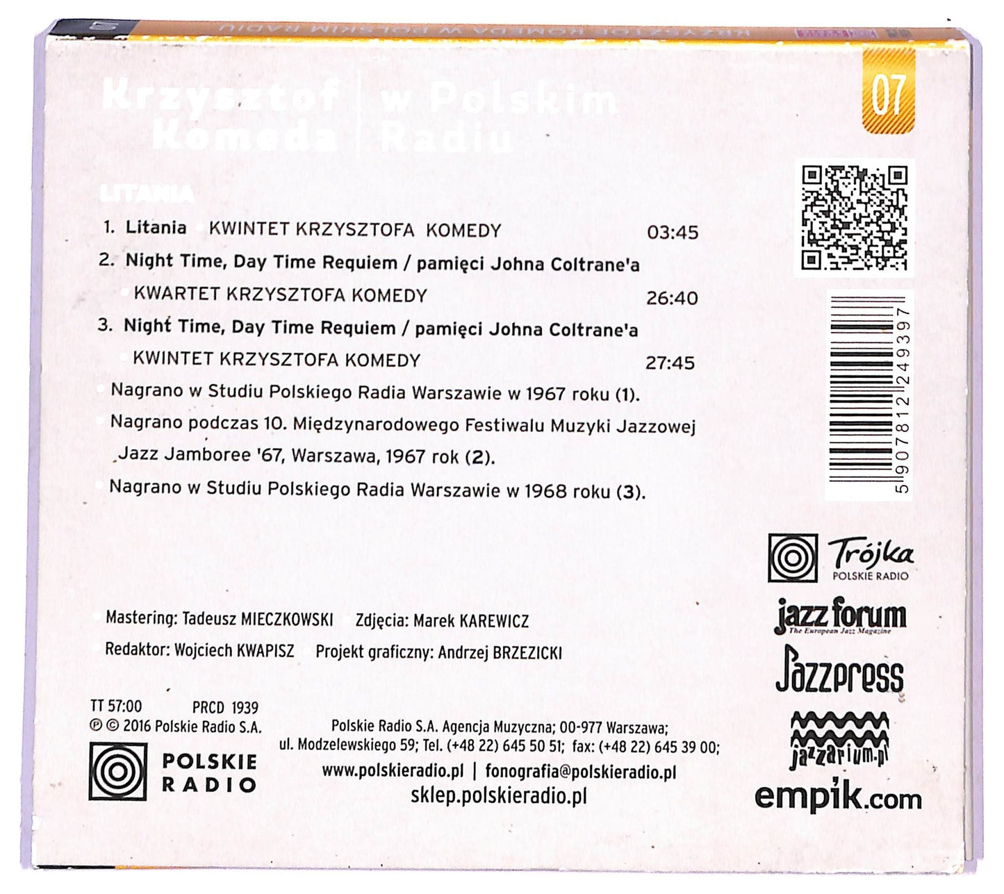 EBOND Krzysztof Komeda Trzciński - Litania CD CD088101