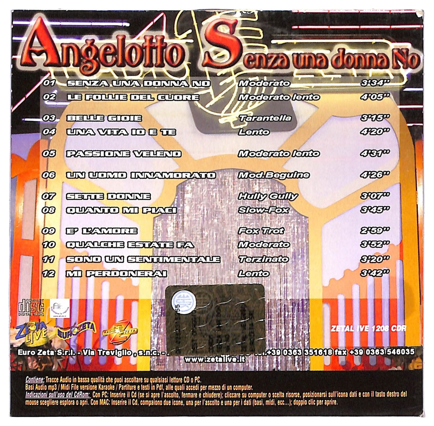 EBOND Angelotto - Senza una donna no CD CD088142