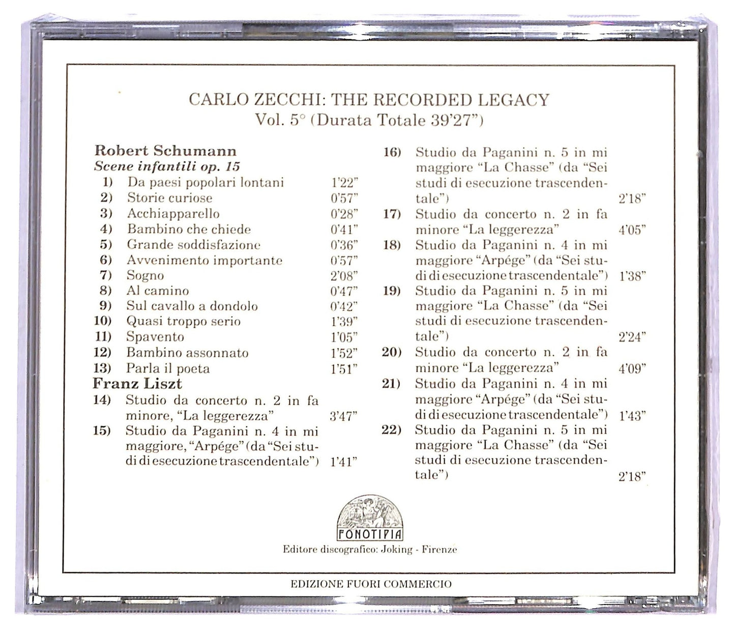 EBOND Carlo Zecchi - The Recorded Legacy Volume 5° CD CD088152