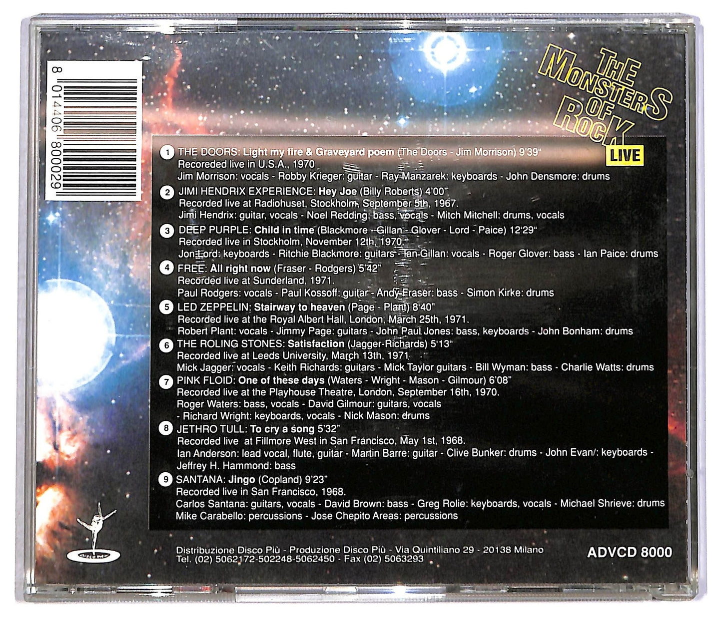EBOND Various - The Monsters Of Rock - Live CD CD088259