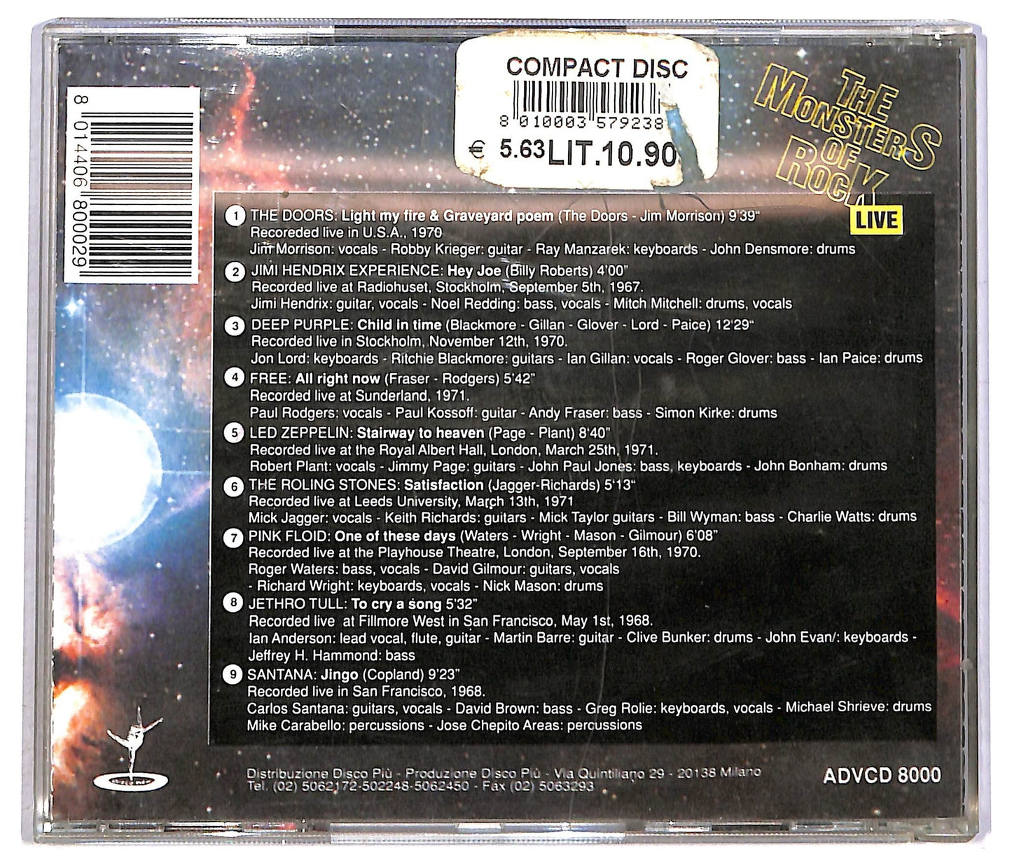 EBOND Various - The Monsters Of Rock - Live CD CD088317