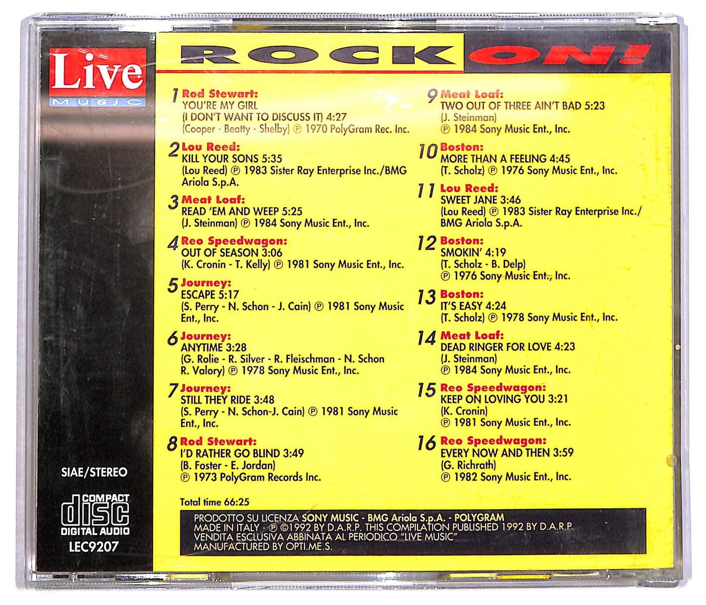EBOND Various - Rock On ! CD CD088348