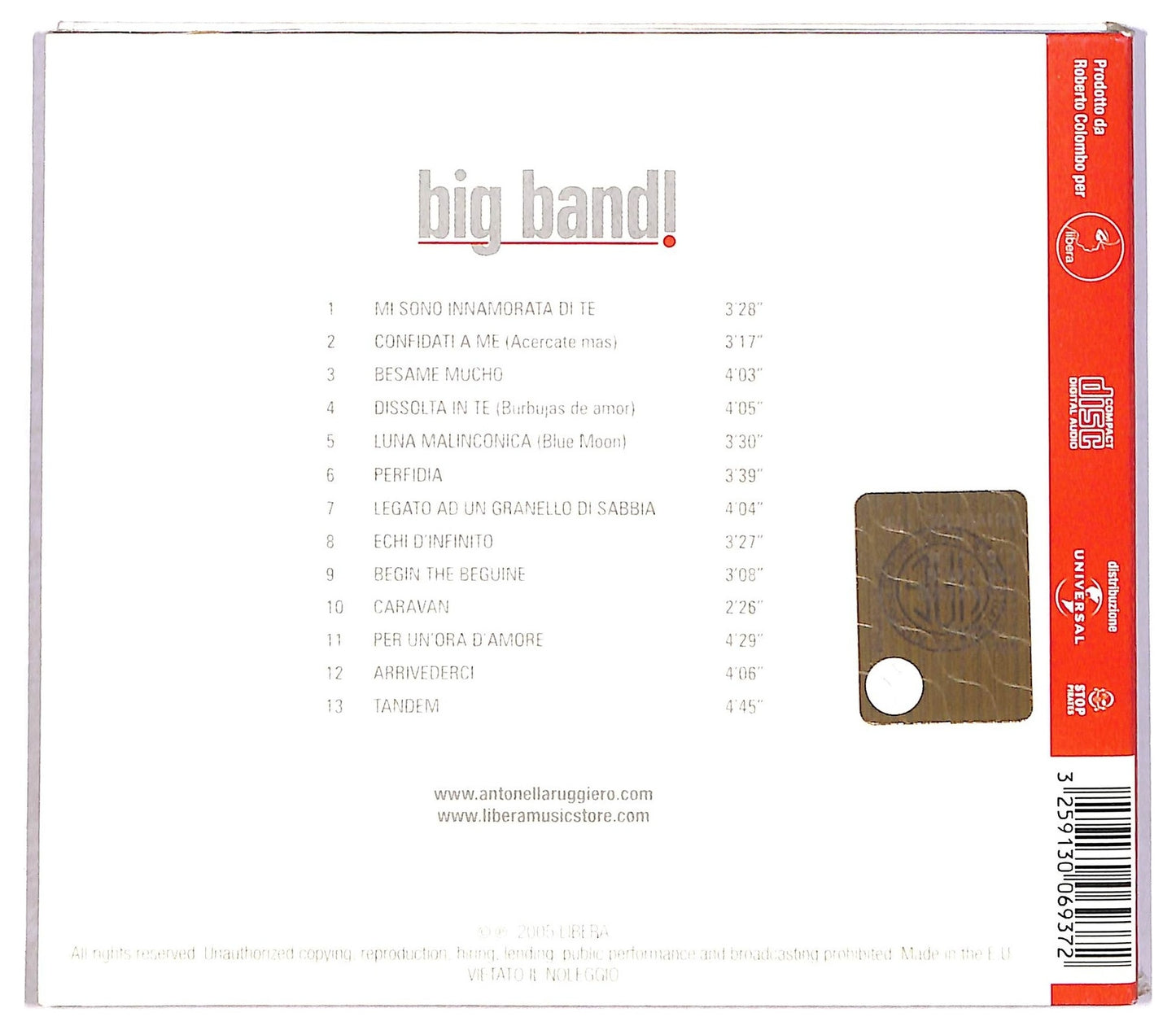 EBOND Antonella Ruggiero - Big Band! CD CD088432