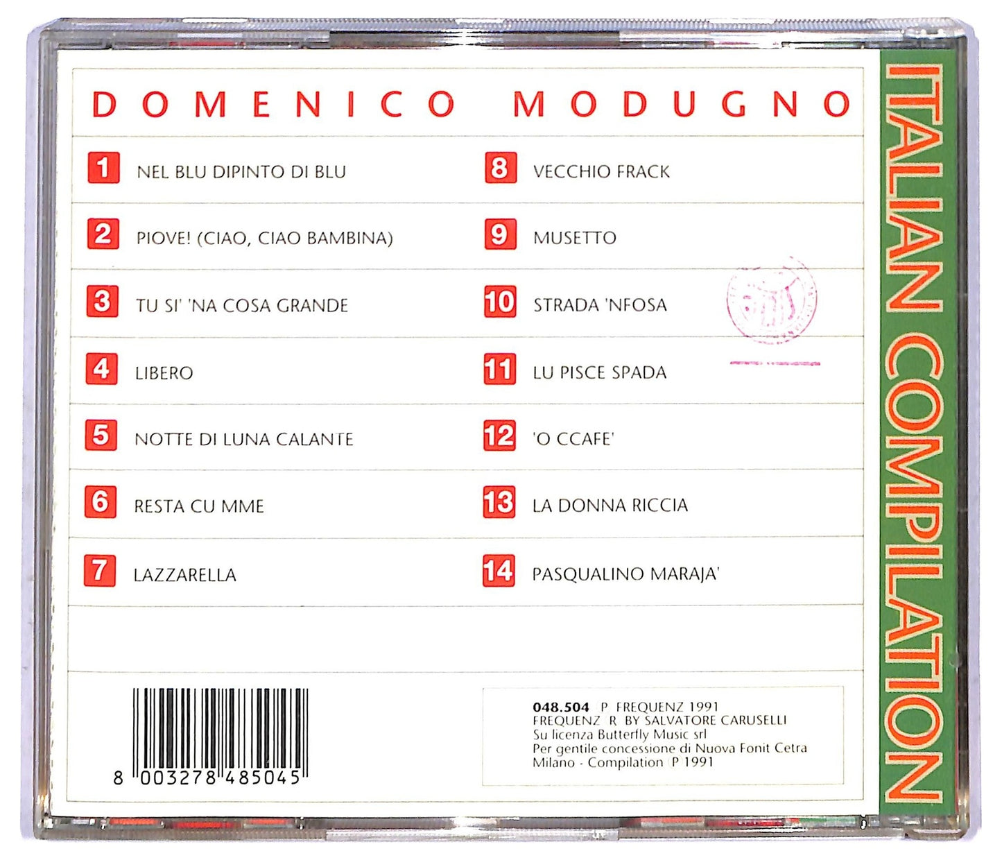 EBOND Domenico Modugno - Italian Collection CD CD088555
