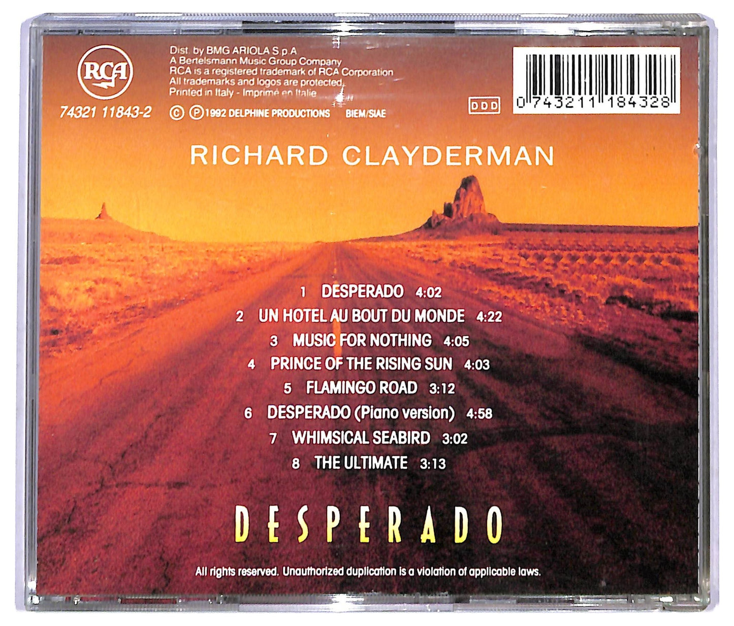 EBOND Richard Clayderman - Desperado CD CD088623