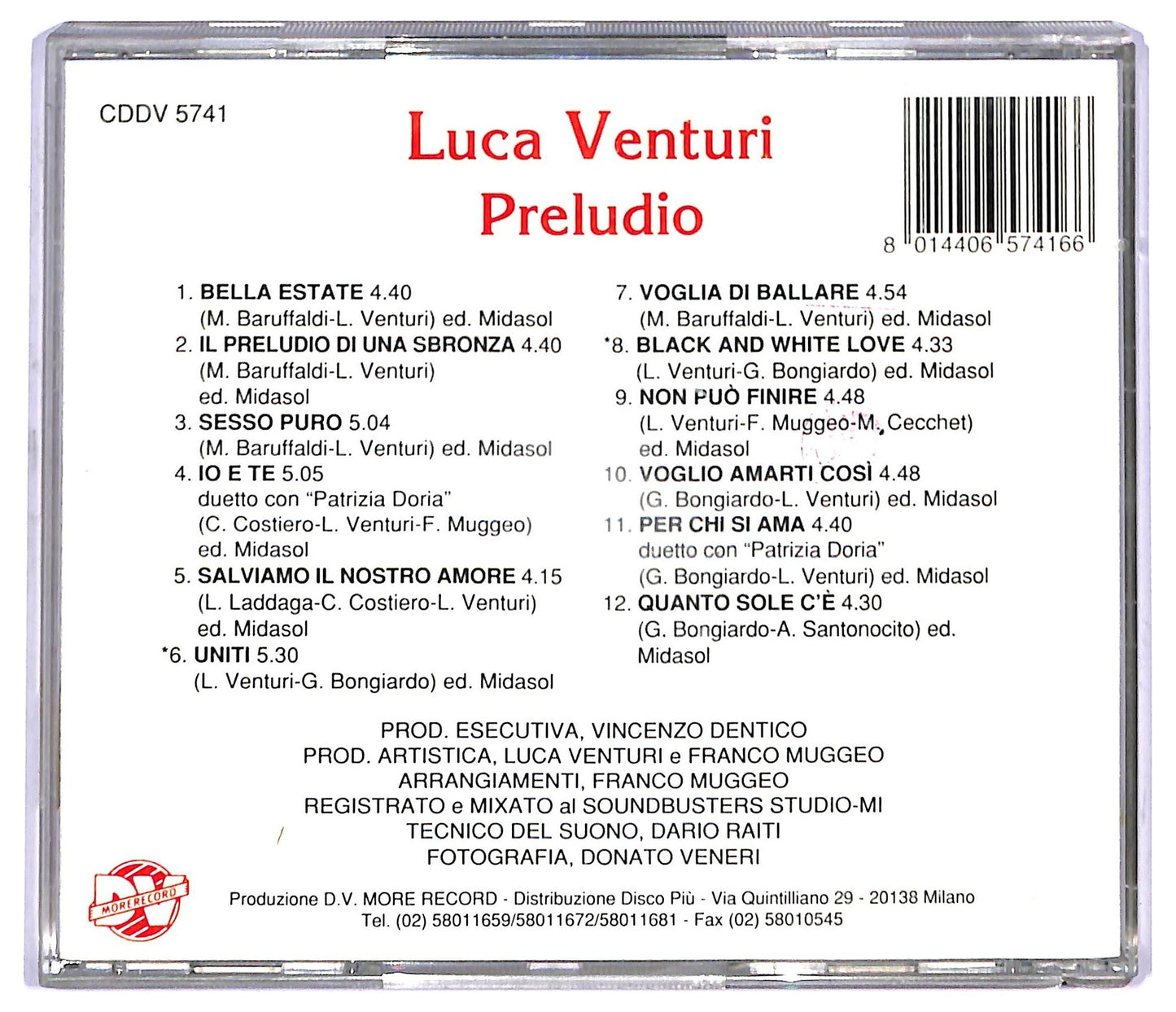 EBOND Luca Venturi - Preludio CD CD088659