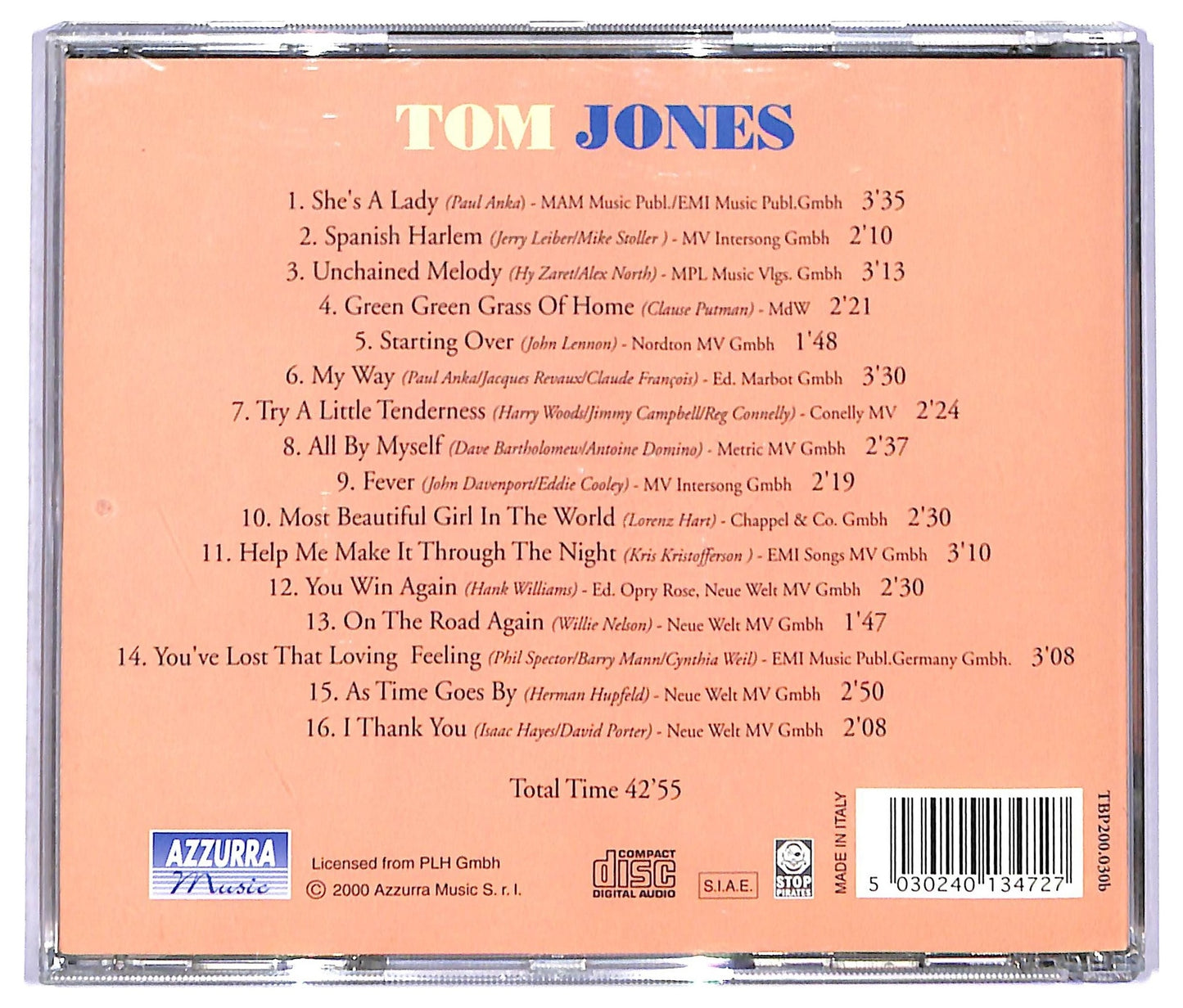 EBOND Tom Jones - Tom Jones -2 CD CD088673